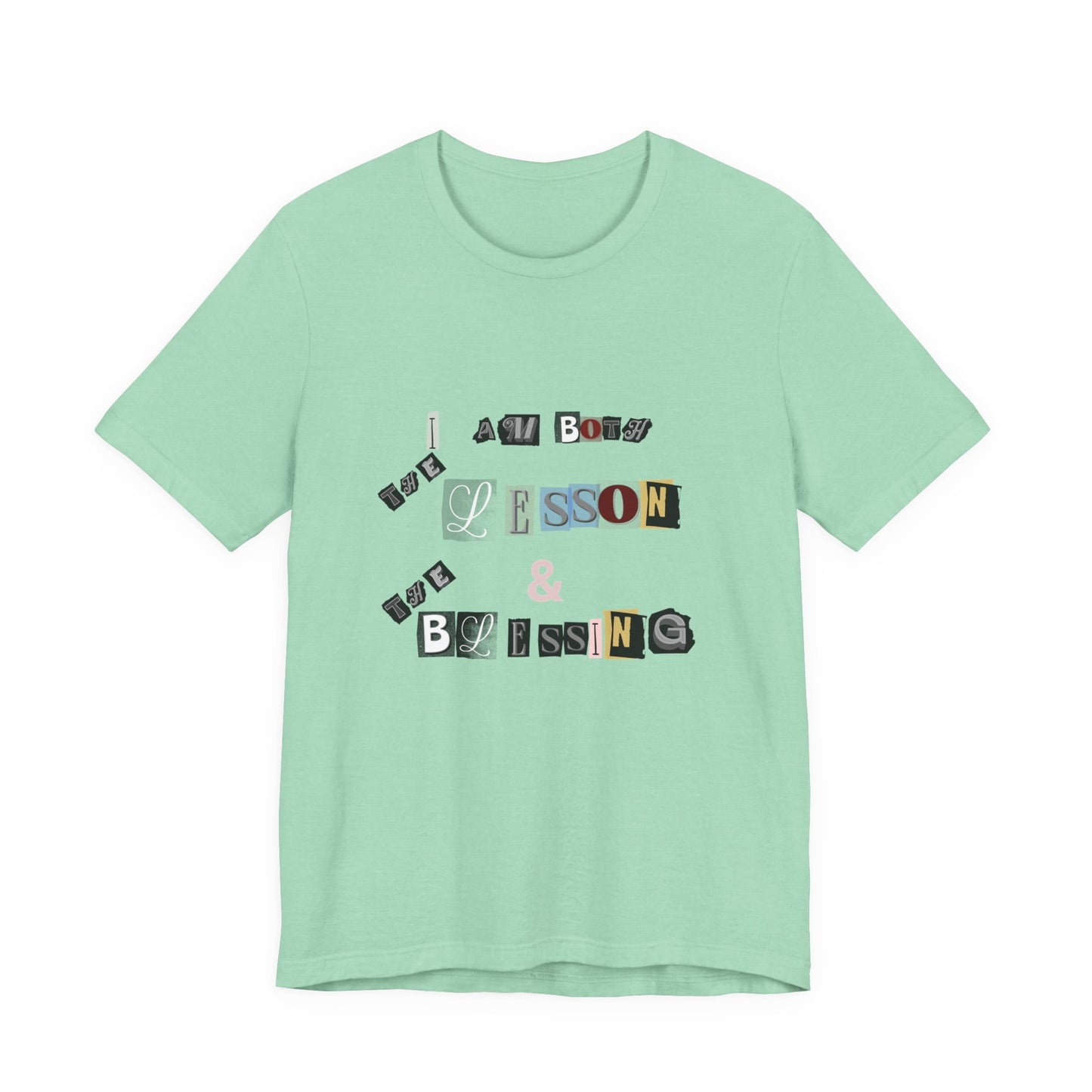 Power of Words Motivational Tee-- Lesson and Blessing