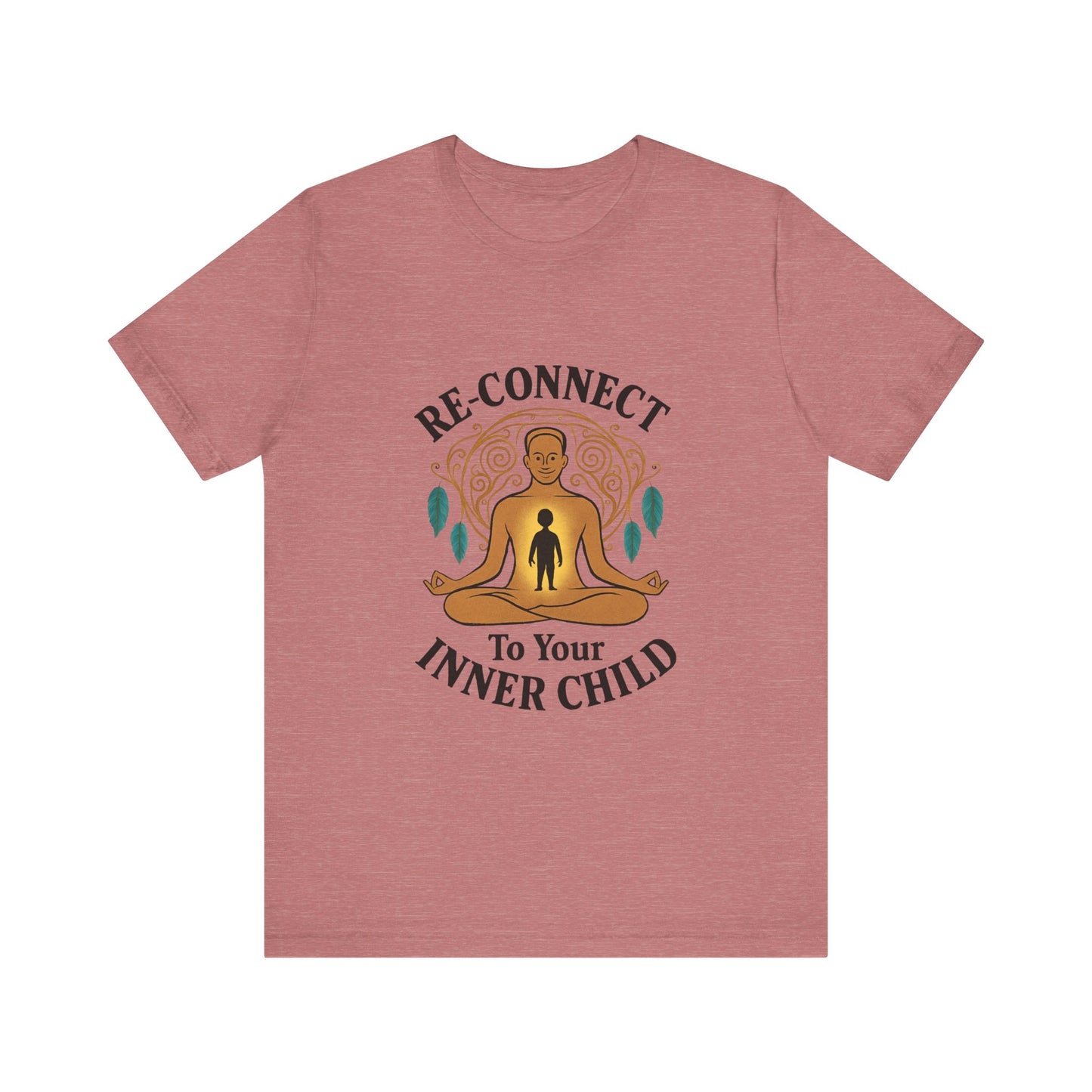 Re-Connect To Your Inner Child T-Shirt Unisex Short Sleeve Tee | Mindfulness Self-Care Graphic Shirt