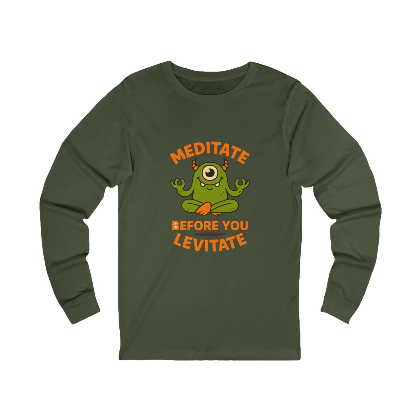Meditate Before You Levitate Halloween Long Sleeve Tee
