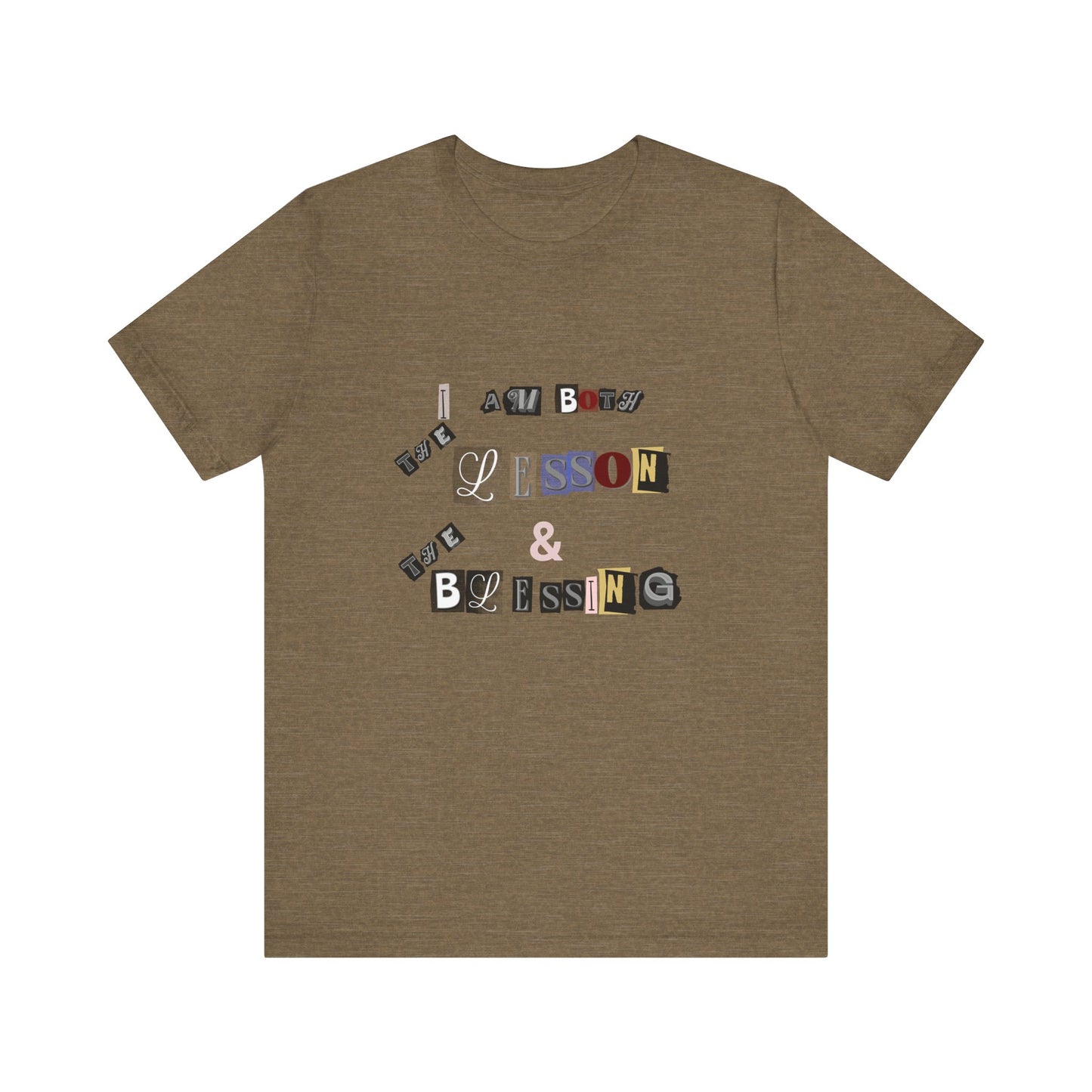 Power of Words Motivational Tee-- Lesson and Blessing