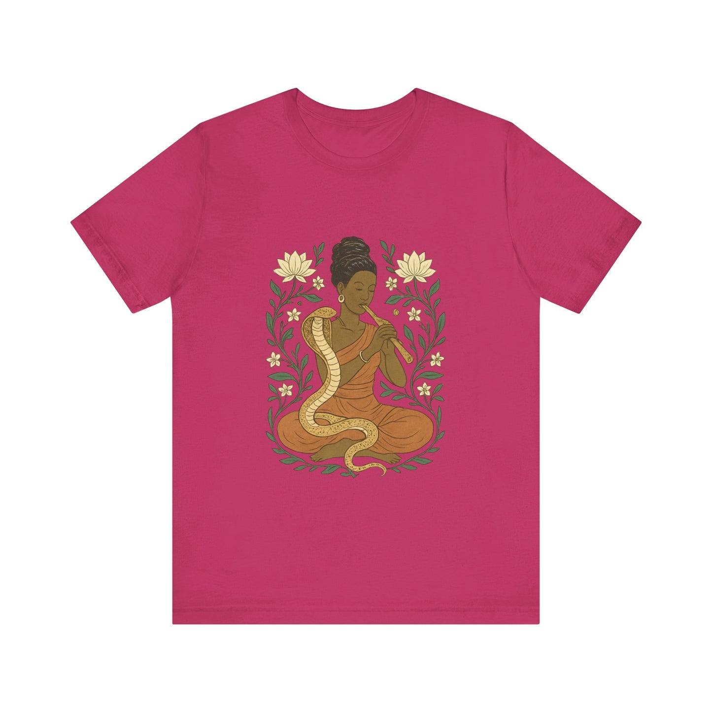 🐍 Snake Charmer Meditative Tee – Flow. Transform. Align.