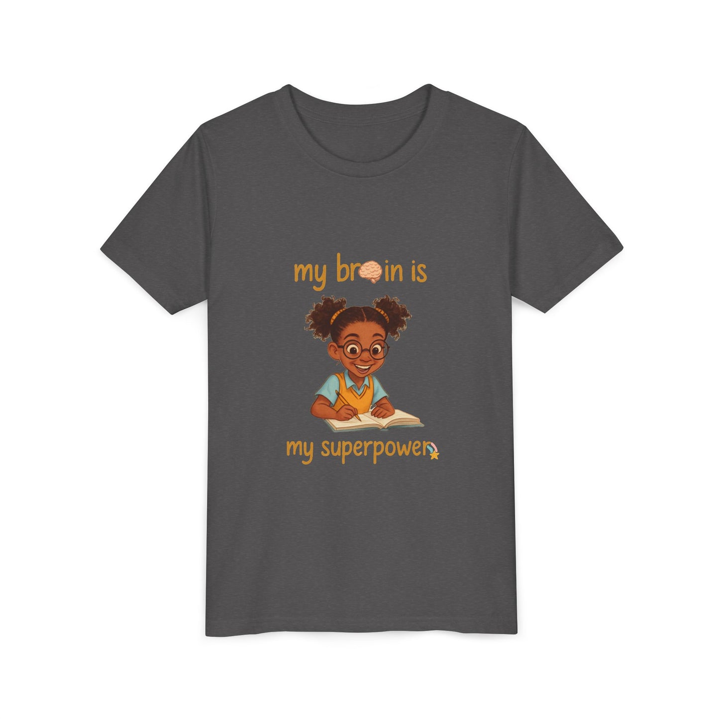 Youth Tee - Black Girl Empowerment Top, Confidence T-Shirt