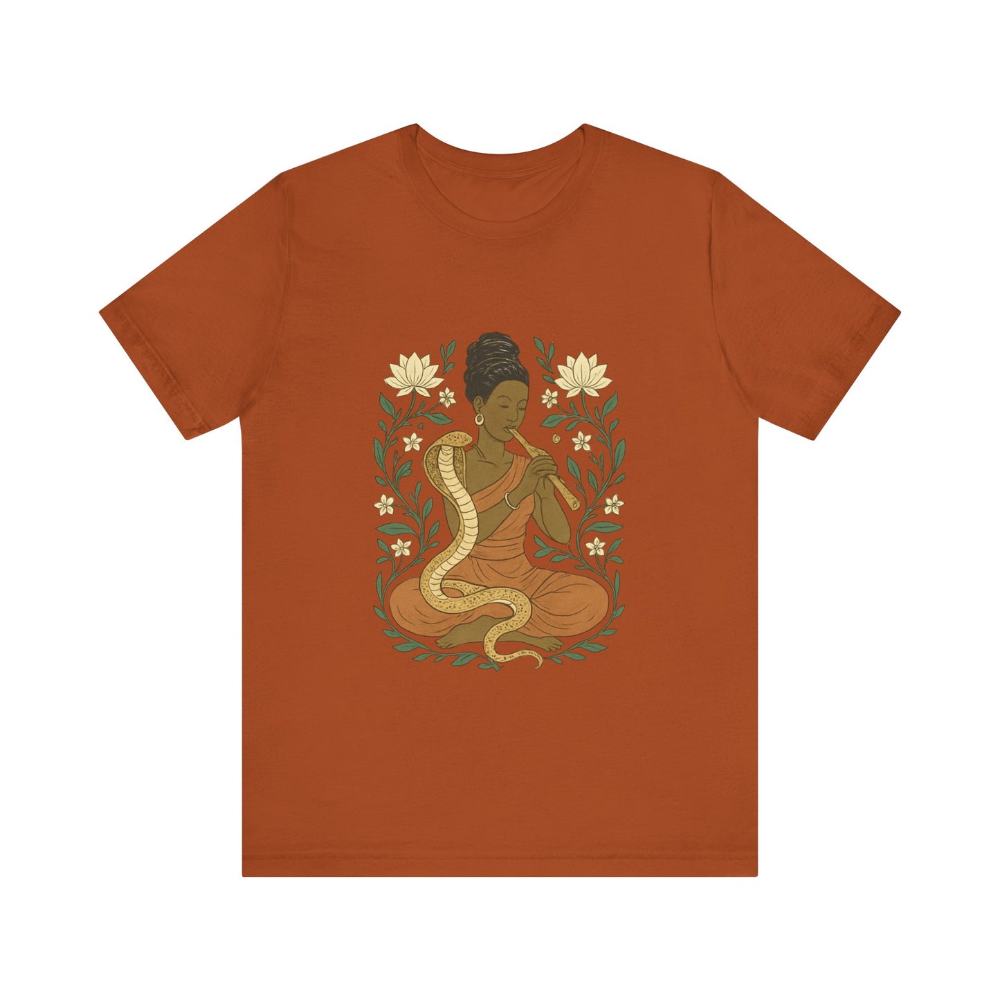 🐍 Snake Charmer Meditative Tee – Flow. Transform. Align.