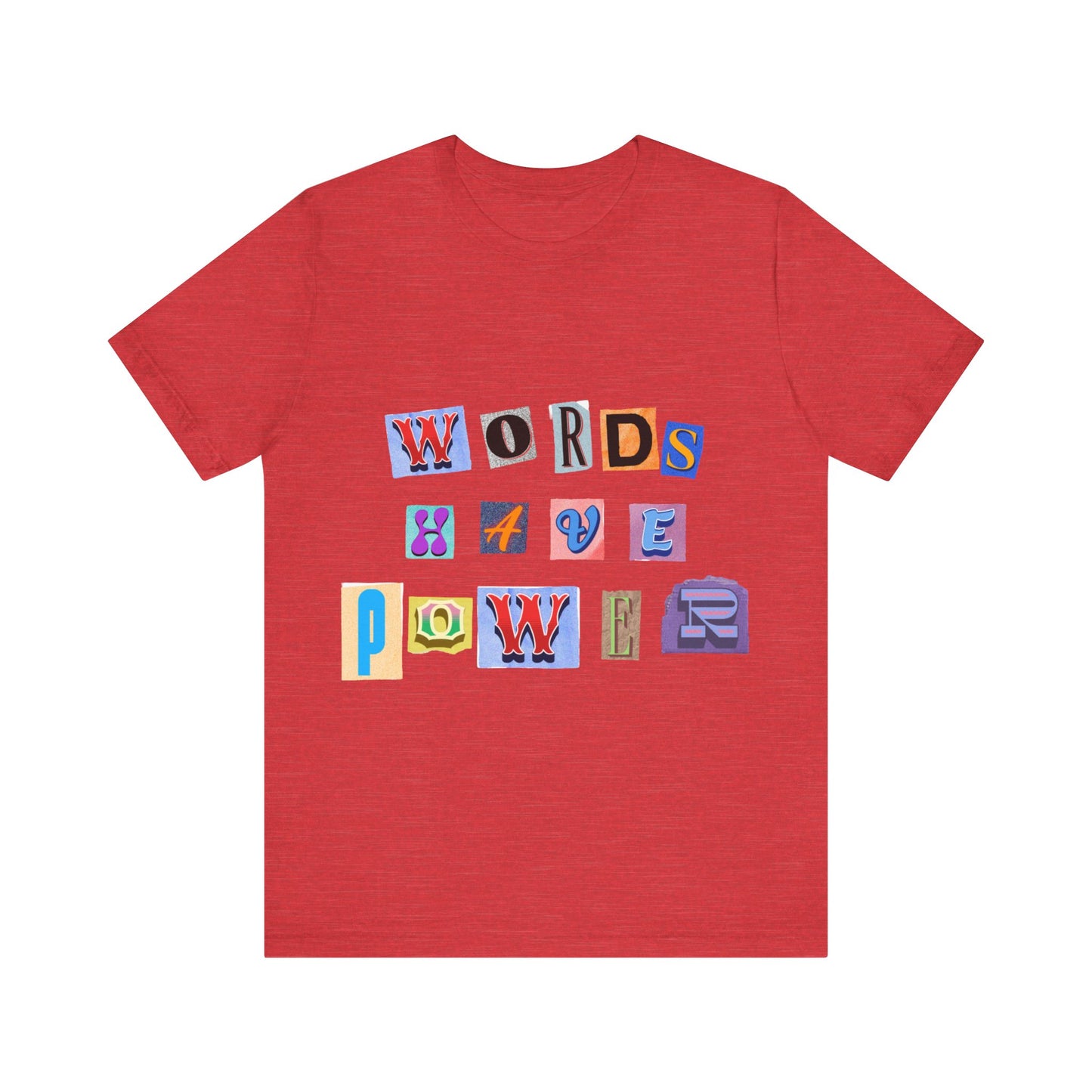 Power of Words Motivational Tee-- Words Have Power