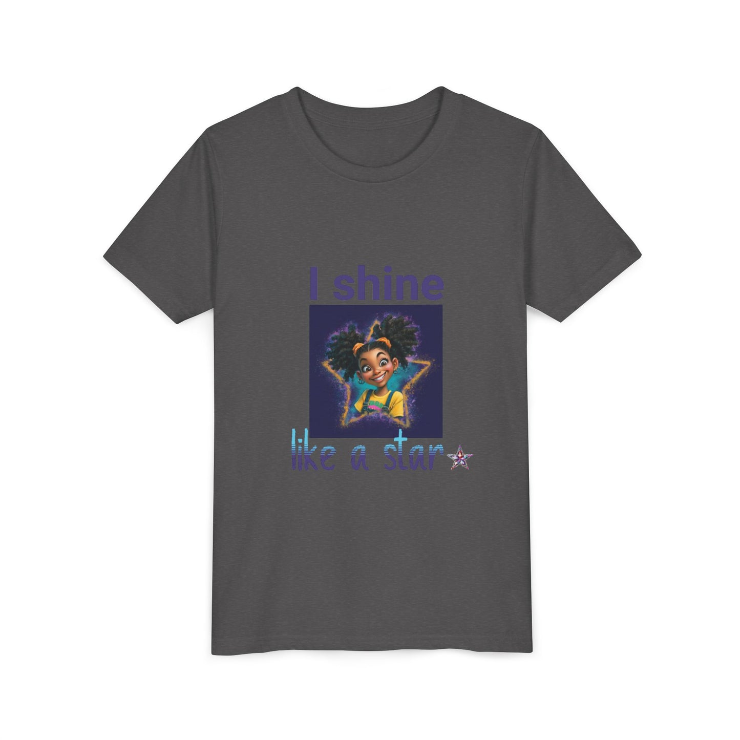 Youth Tee - Black Girl Empowerment Top, Confidence T-Shirt