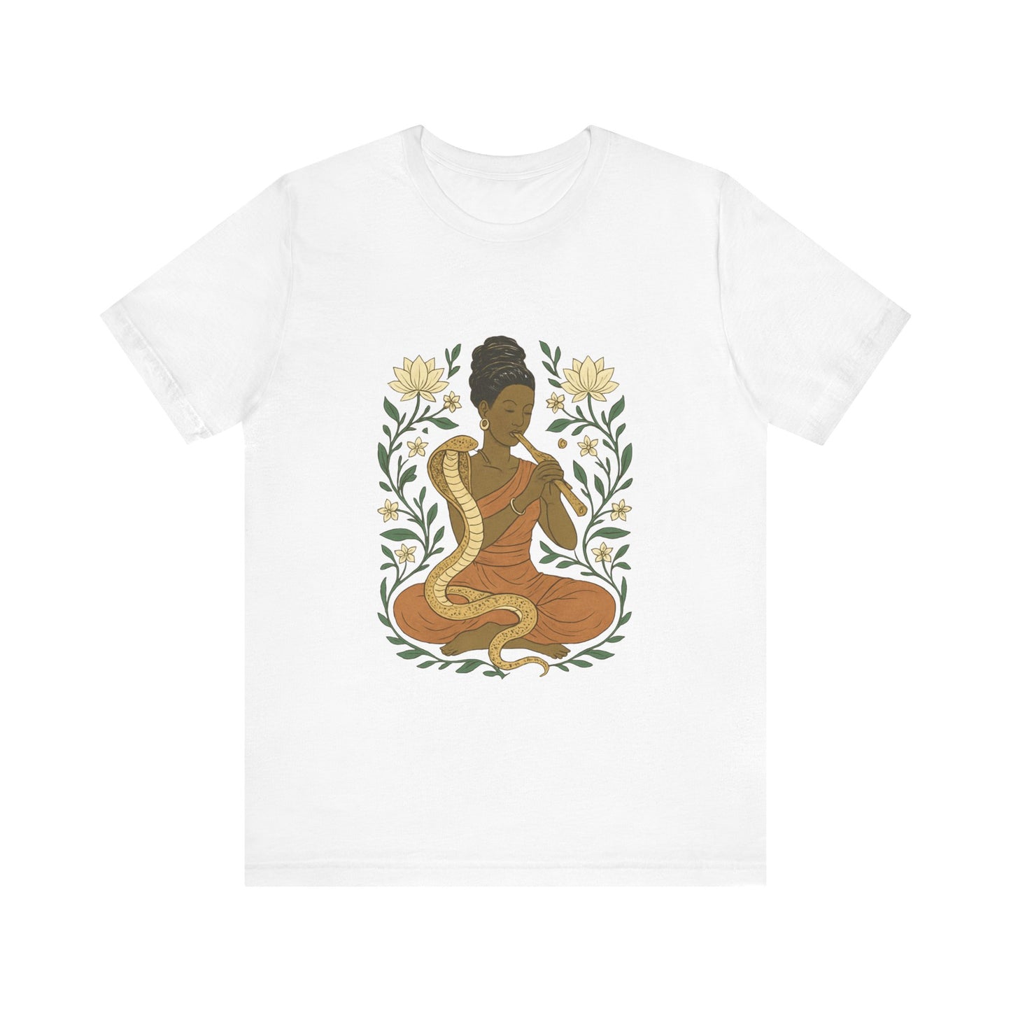 🐍 Snake Charmer Meditative Tee – Flow. Transform. Align.