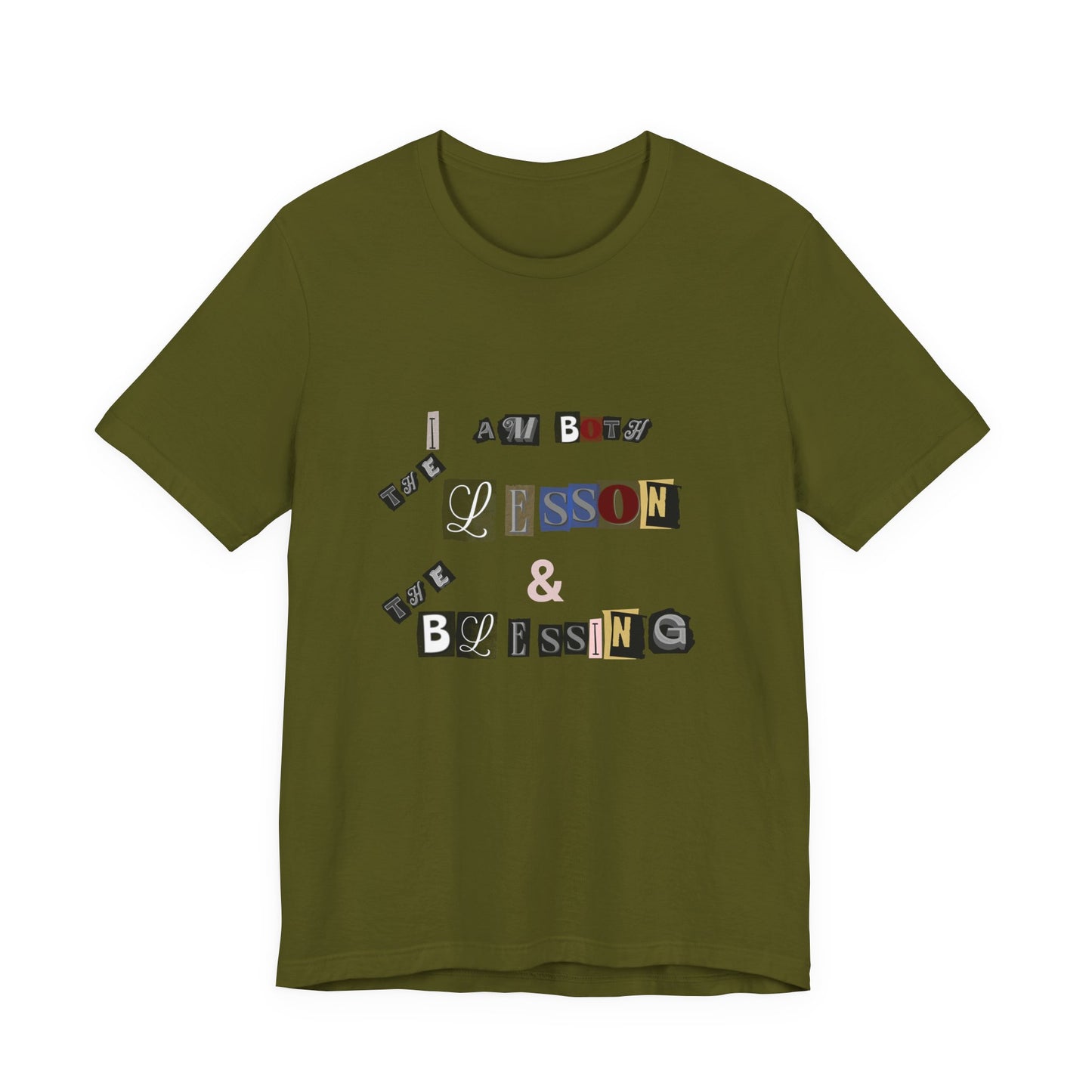 Power of Words Motivational Tee-- Lesson and Blessing