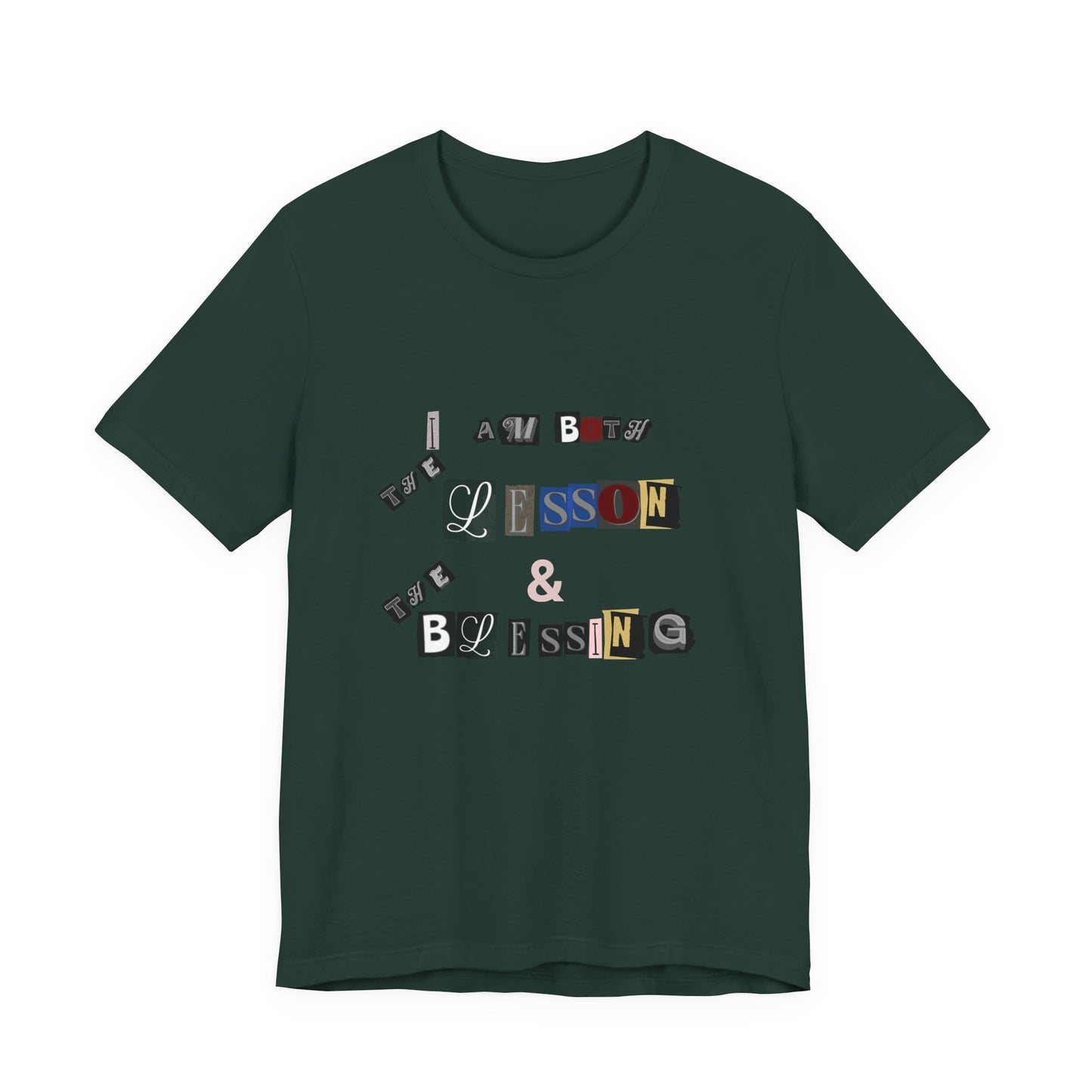 Power of Words Motivational Tee-- Lesson and Blessing