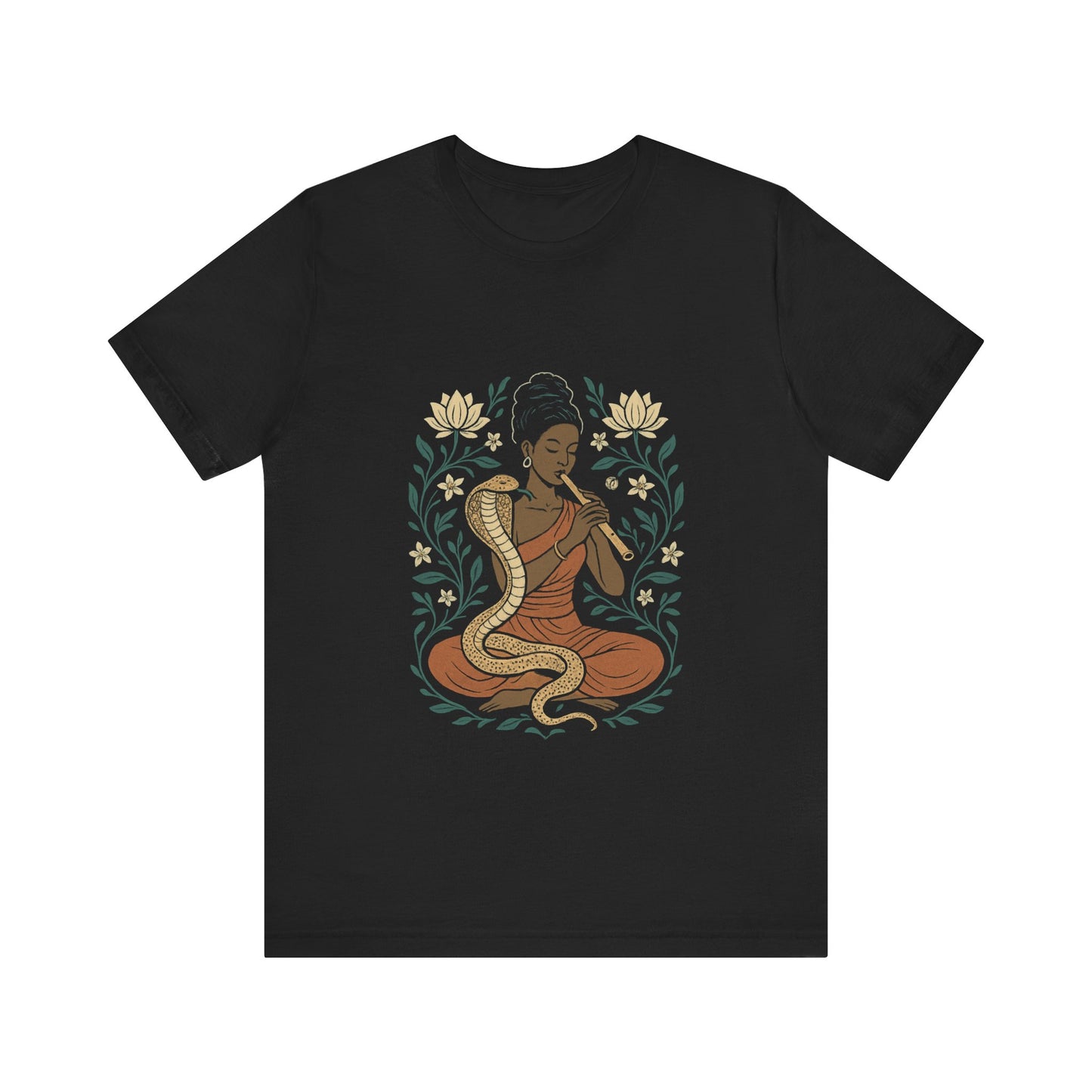 🐍 Snake Charmer Meditative Tee – Flow. Transform. Align.