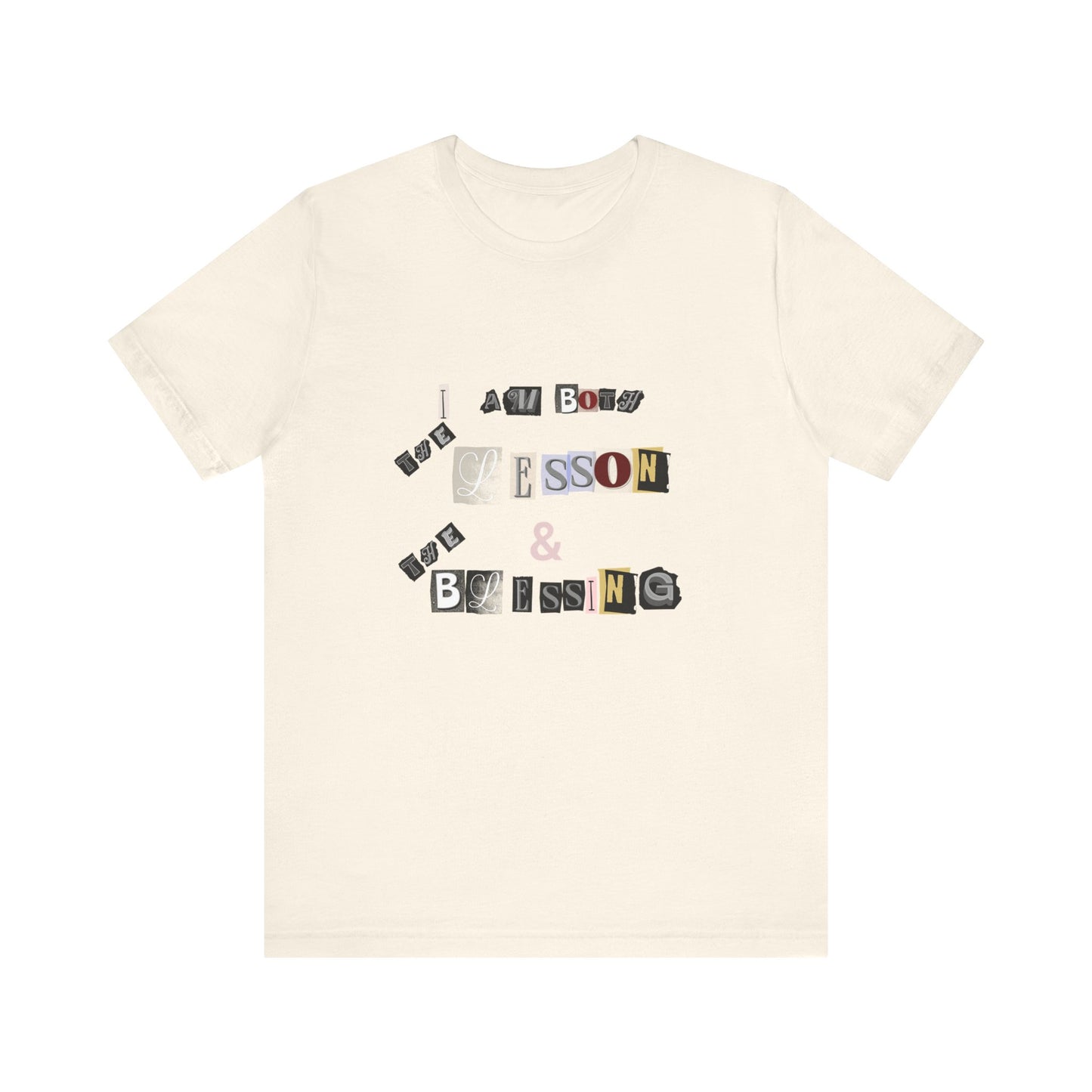 Power of Words Motivational Tee-- Lesson and Blessing