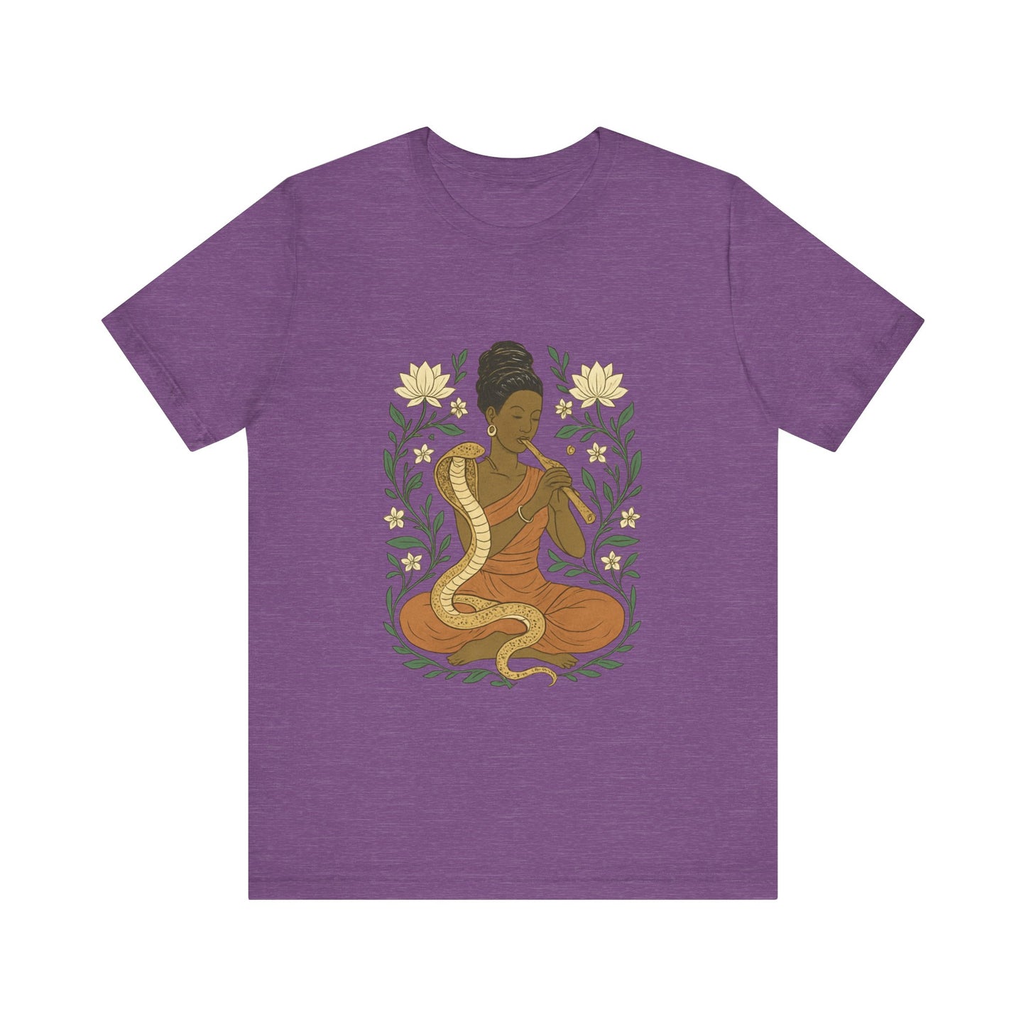 🐍 Snake Charmer Meditative Tee – Flow. Transform. Align.