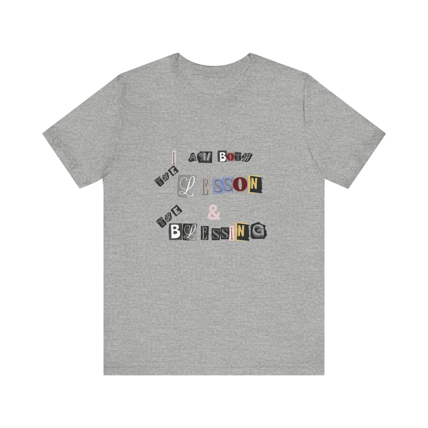 Power of Words Motivational Tee-- Lesson and Blessing