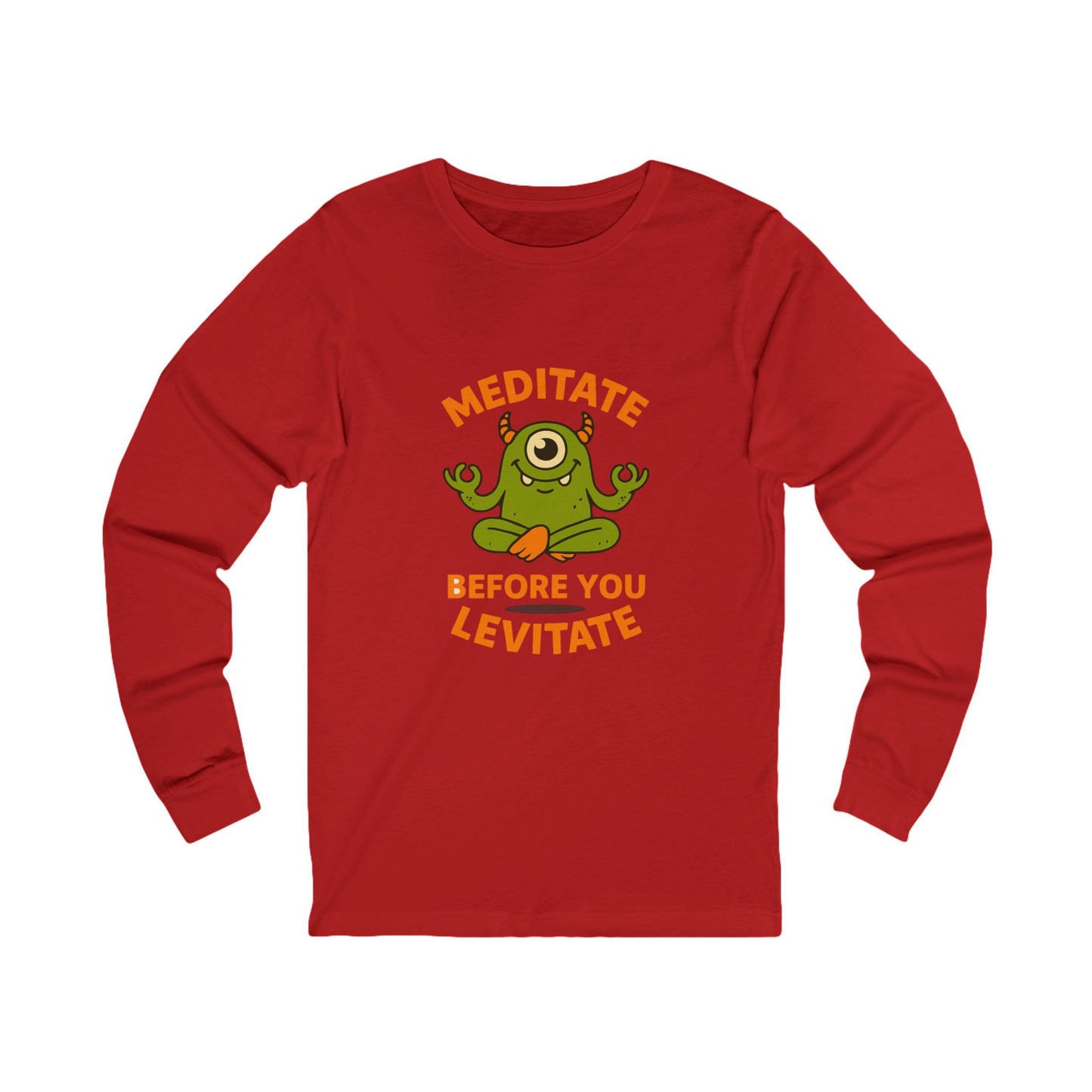 Meditate Before You Levitate Halloween Long Sleeve Tee