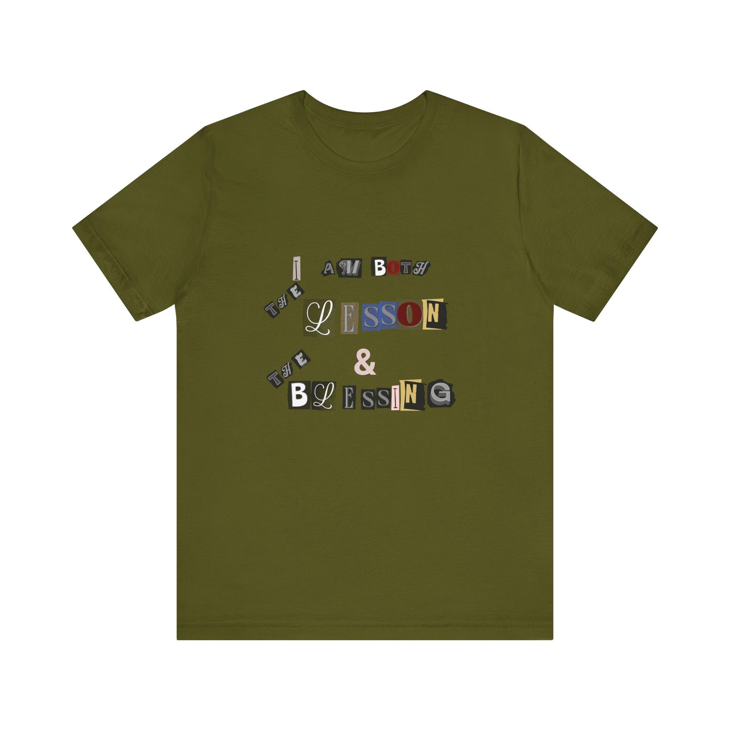 Power of Words Motivational Tee-- Lesson and Blessing