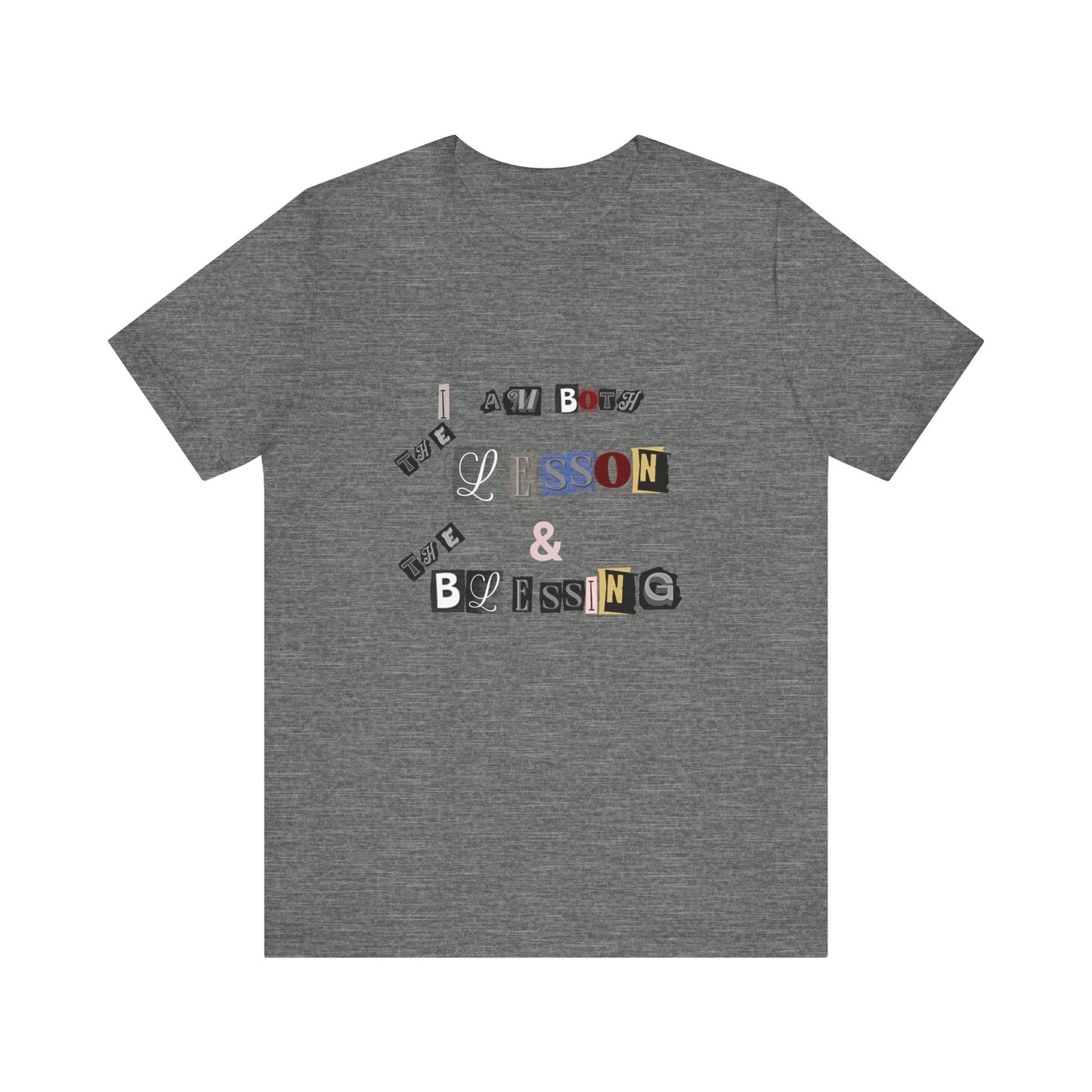 Power of Words Motivational Tee-- Lesson and Blessing
