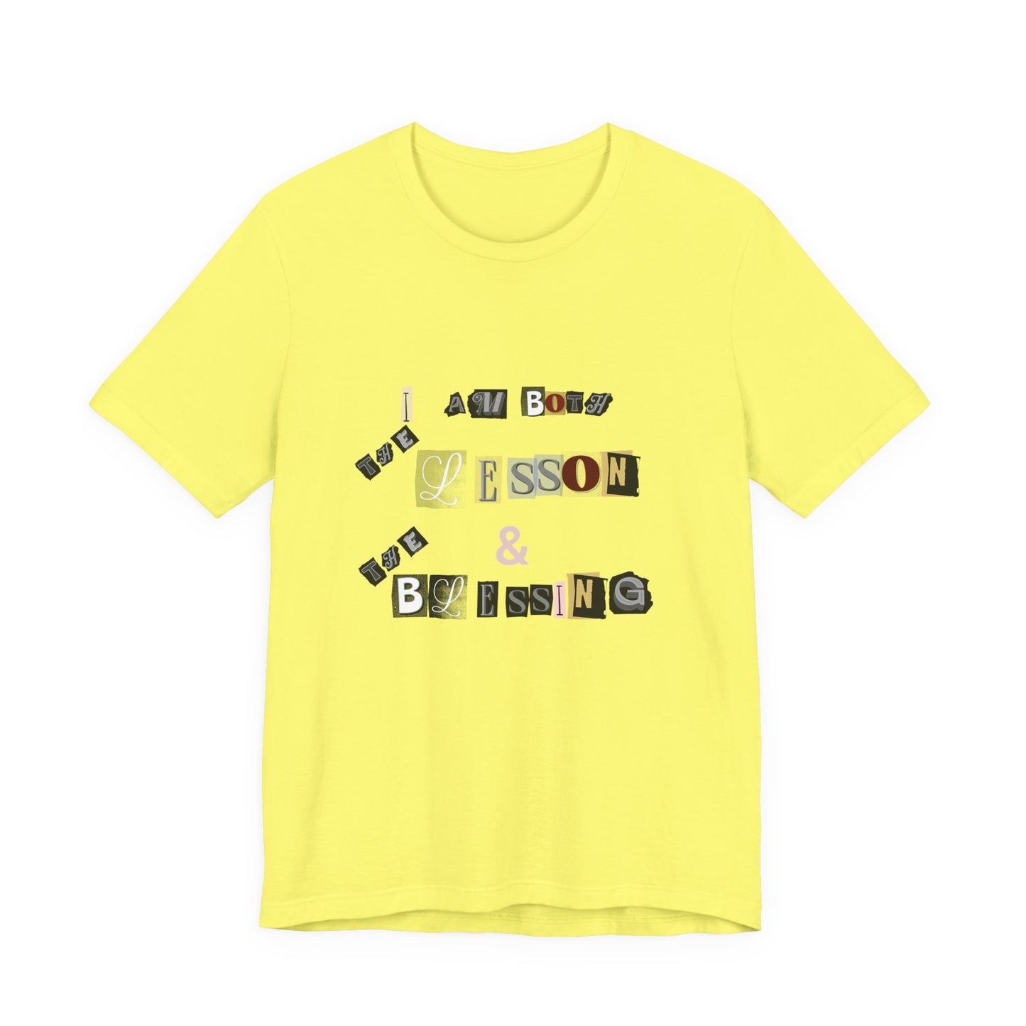 Power of Words Motivational Tee-- Lesson and Blessing