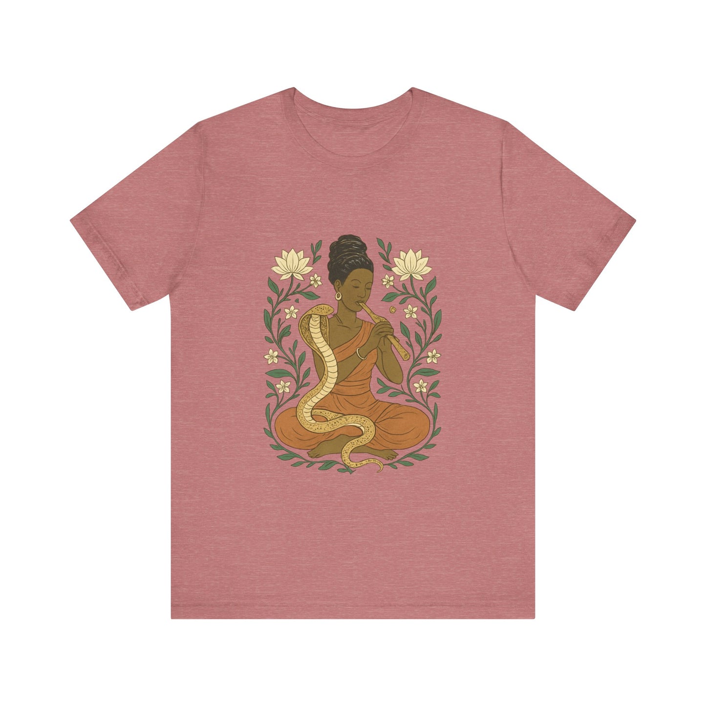 🐍 Snake Charmer Meditative Tee – Flow. Transform. Align.