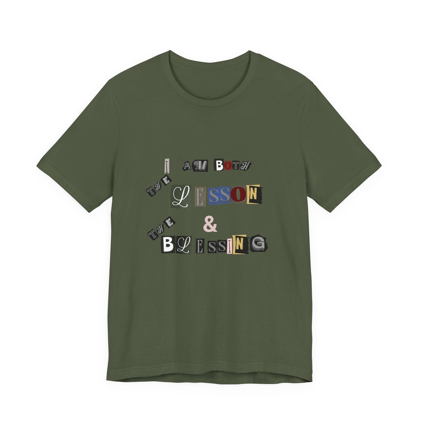 Power of Words Motivational Tee-- Lesson and Blessing