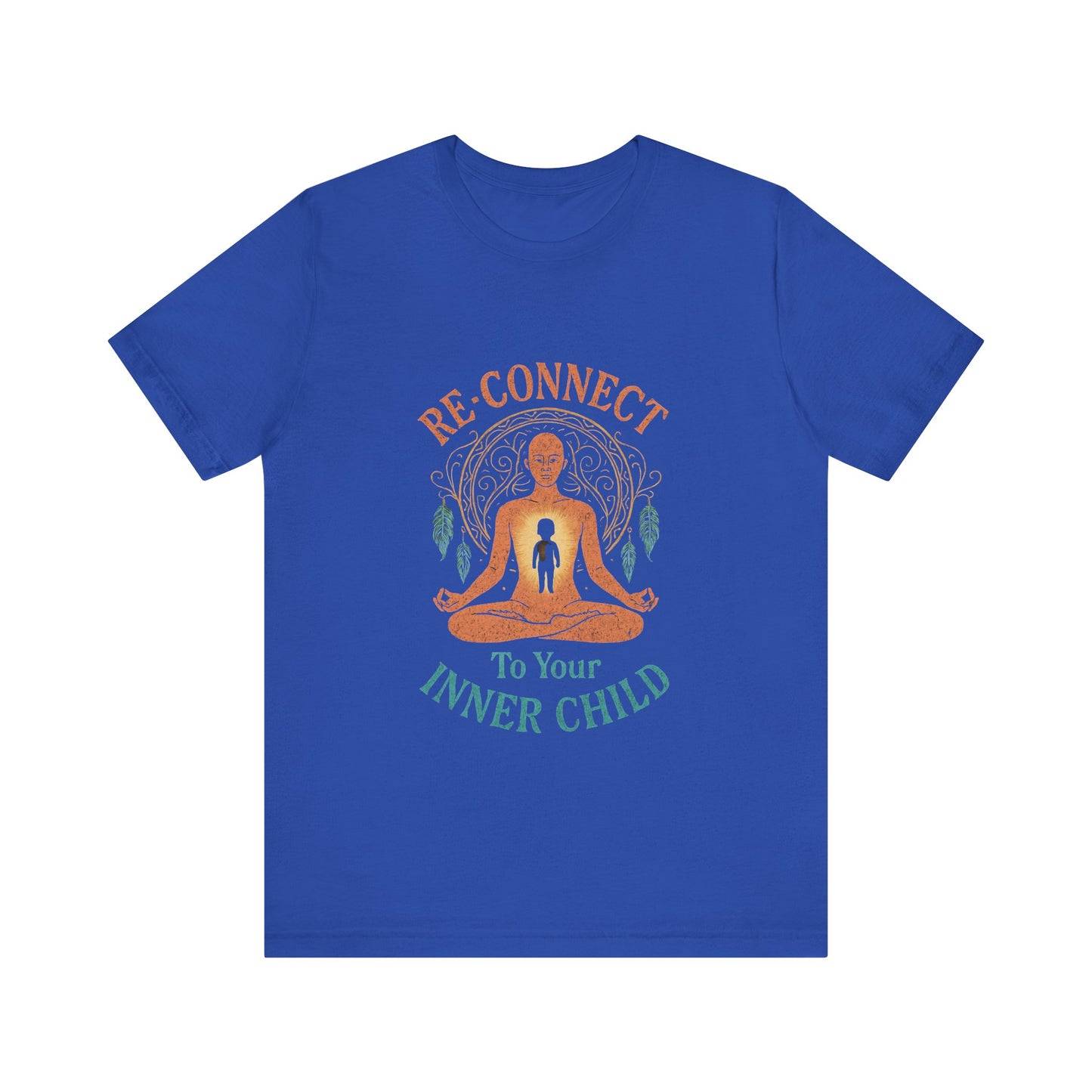 Re-Connect To Your Inner Child T-Shirt Unisex Short Sleeve Tee | Mindfulness Self-Care Graphic Shirt