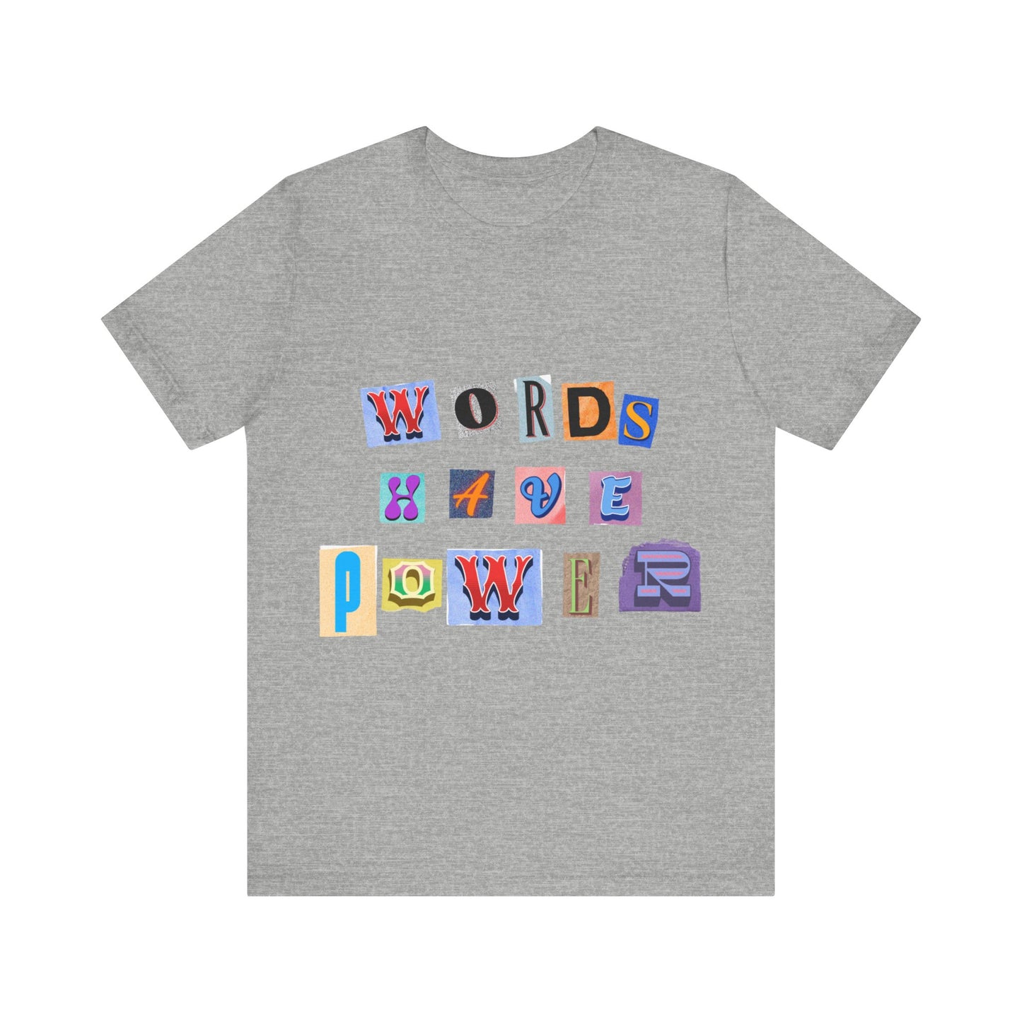 Power of Words Motivational Tee-- Words Have Power