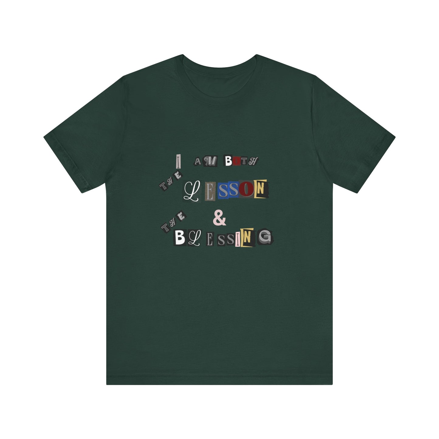 Power of Words Motivational Tee-- Lesson and Blessing