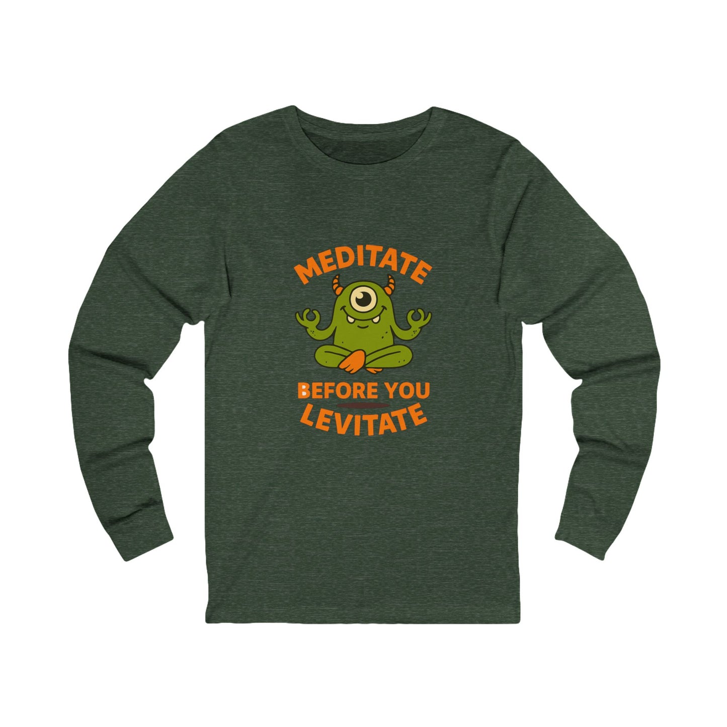 Meditate Before You Levitate Halloween Long Sleeve Tee