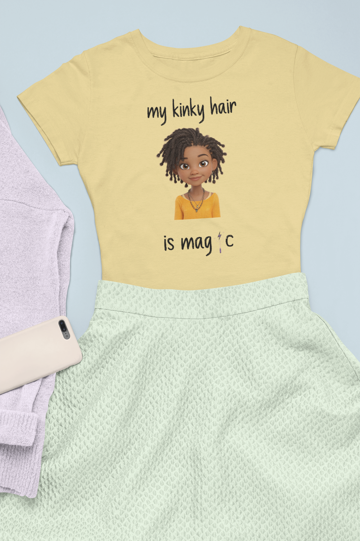 Black Girl Empowerment Top, Gift for Kids, Confidence T-Shirt