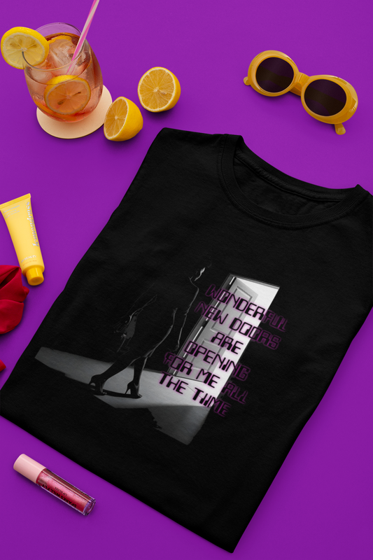 Motivational Tee: The Affirmations Collection -- New Doors