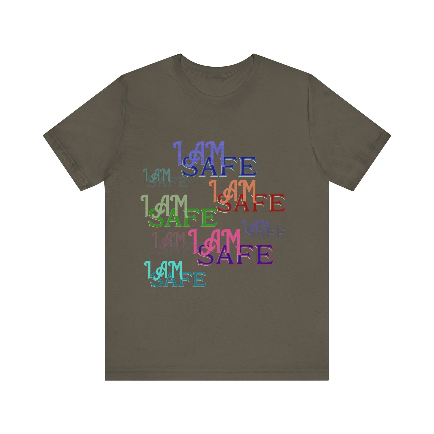 Motivational Tee: The Affirmations Collection -- I Am Safe