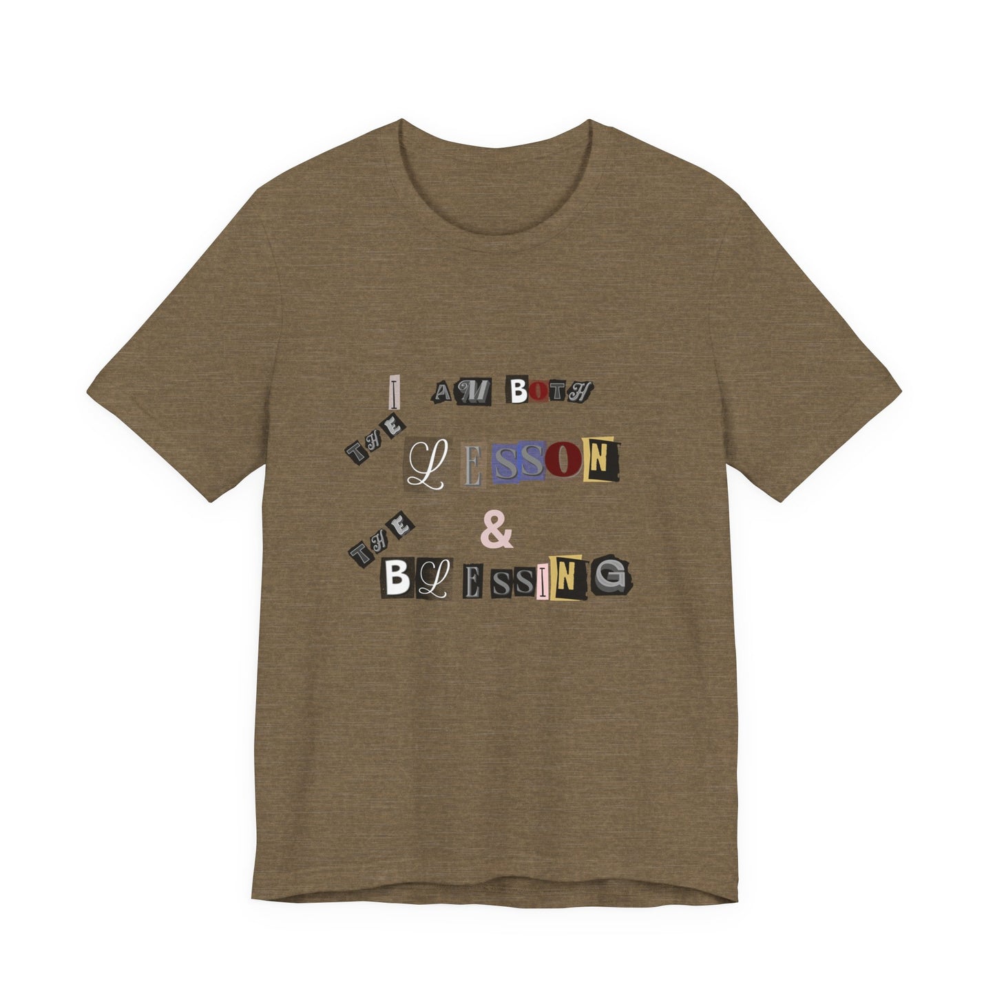 Power of Words Motivational Tee-- Lesson and Blessing