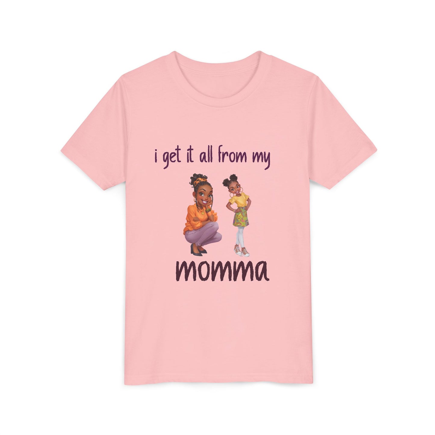 Youth Short Sleeve Tee – “I Get It All From My Momma”