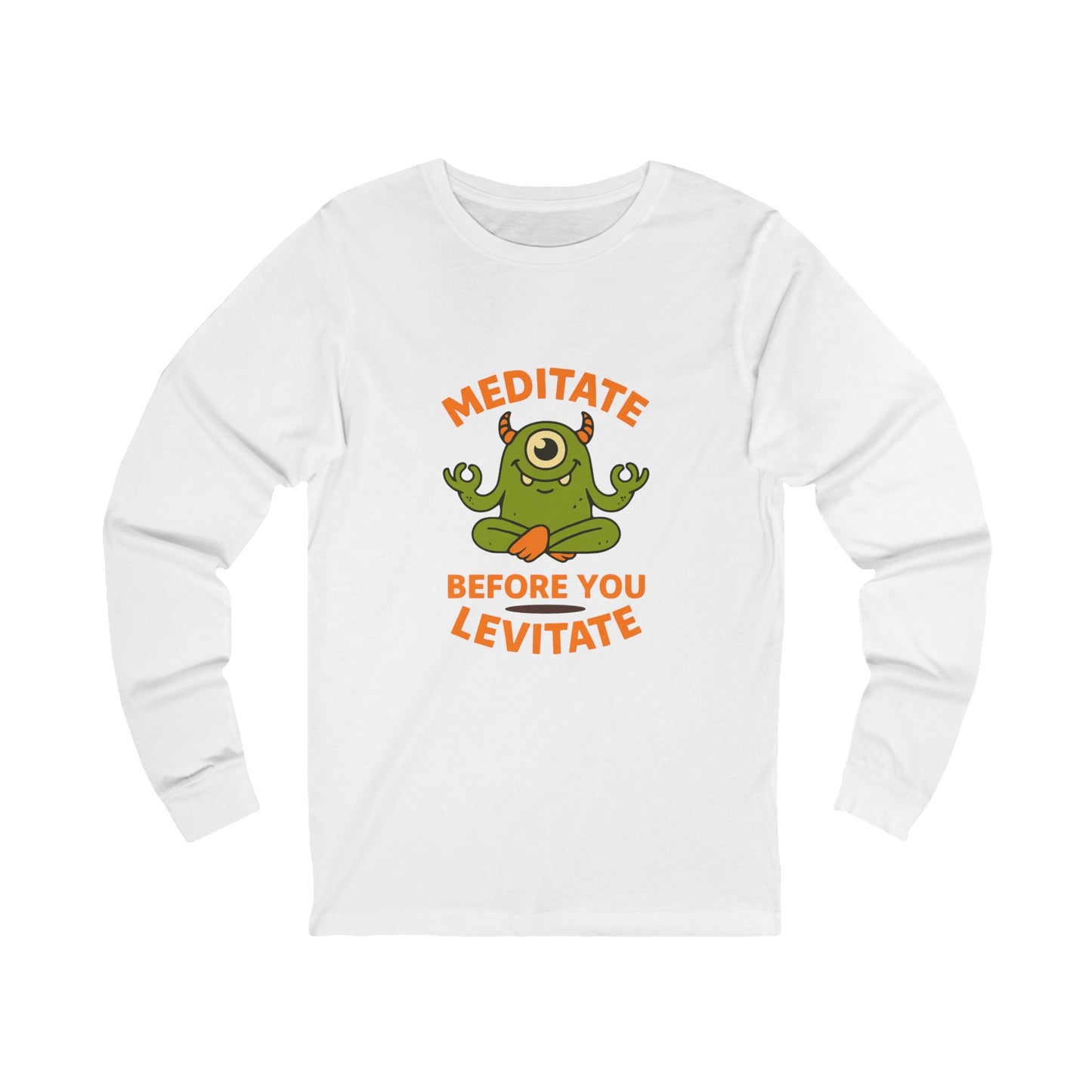 Meditate Before You Levitate Halloween Long Sleeve Tee
