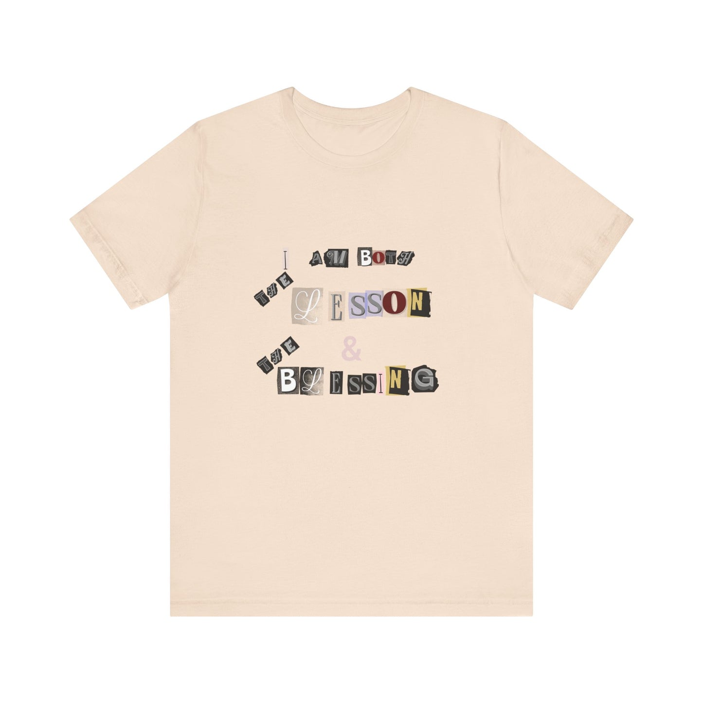 Power of Words Motivational Tee-- Lesson and Blessing