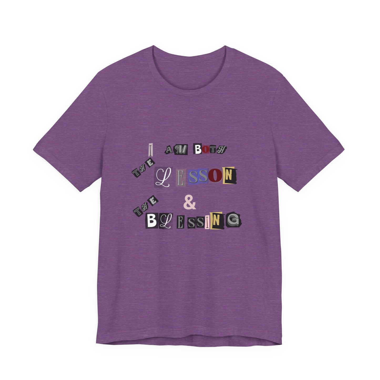Power of Words Motivational Tee-- Lesson and Blessing