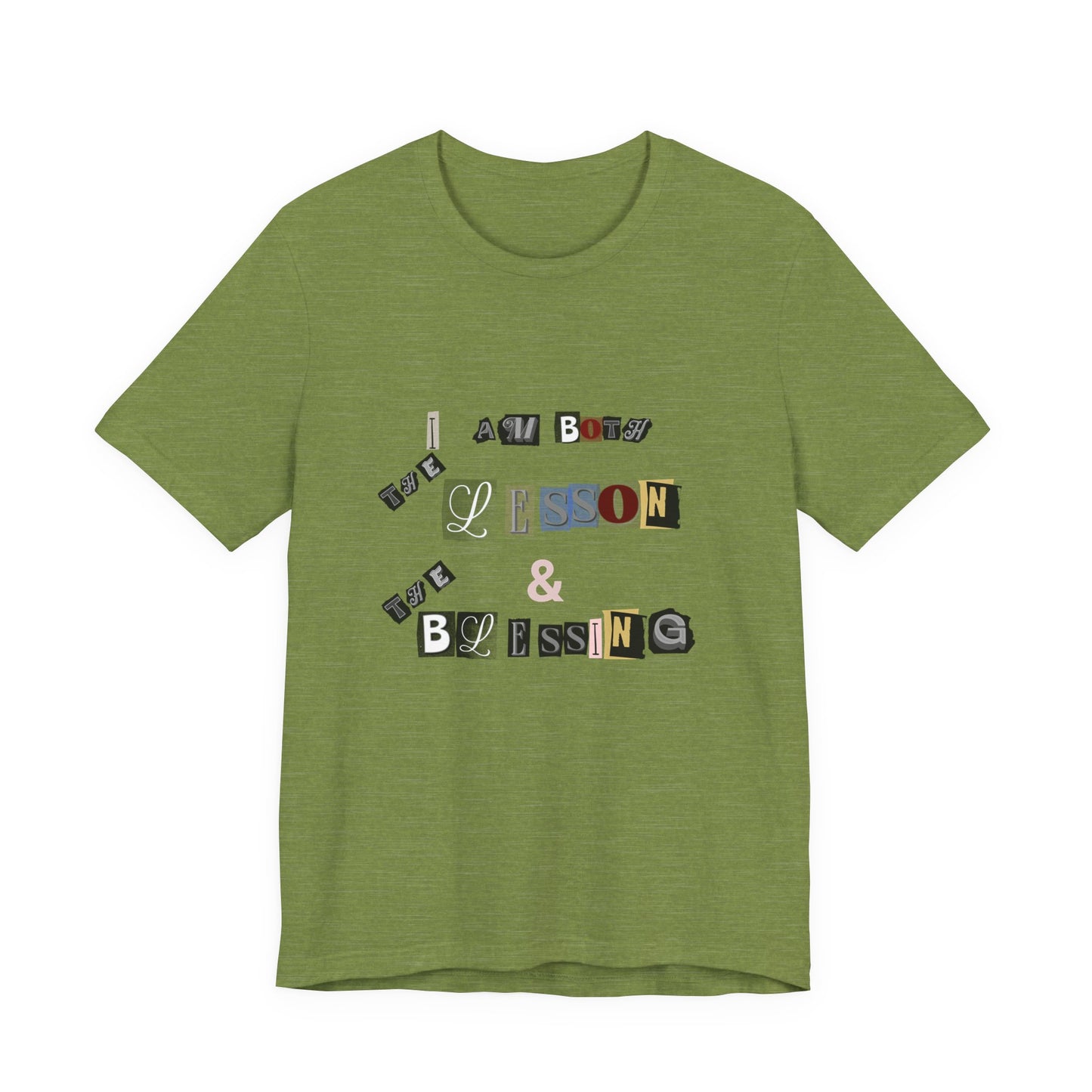 Power of Words Motivational Tee-- Lesson and Blessing