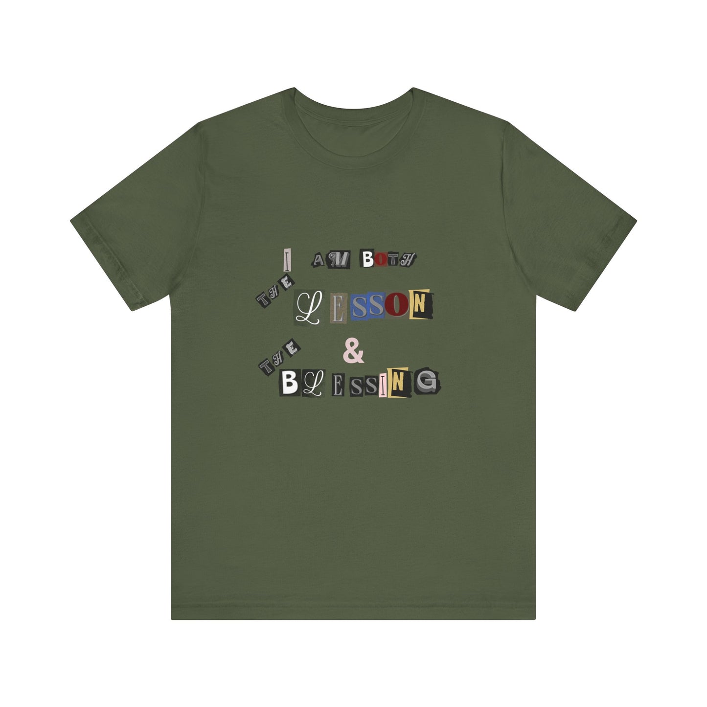 Power of Words Motivational Tee-- Lesson and Blessing