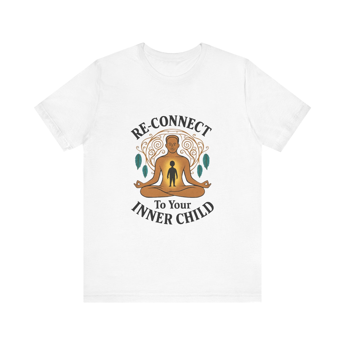 Re-Connect To Your Inner Child T-Shirt Unisex Short Sleeve Tee | Mindfulness Self-Care Graphic Shirt