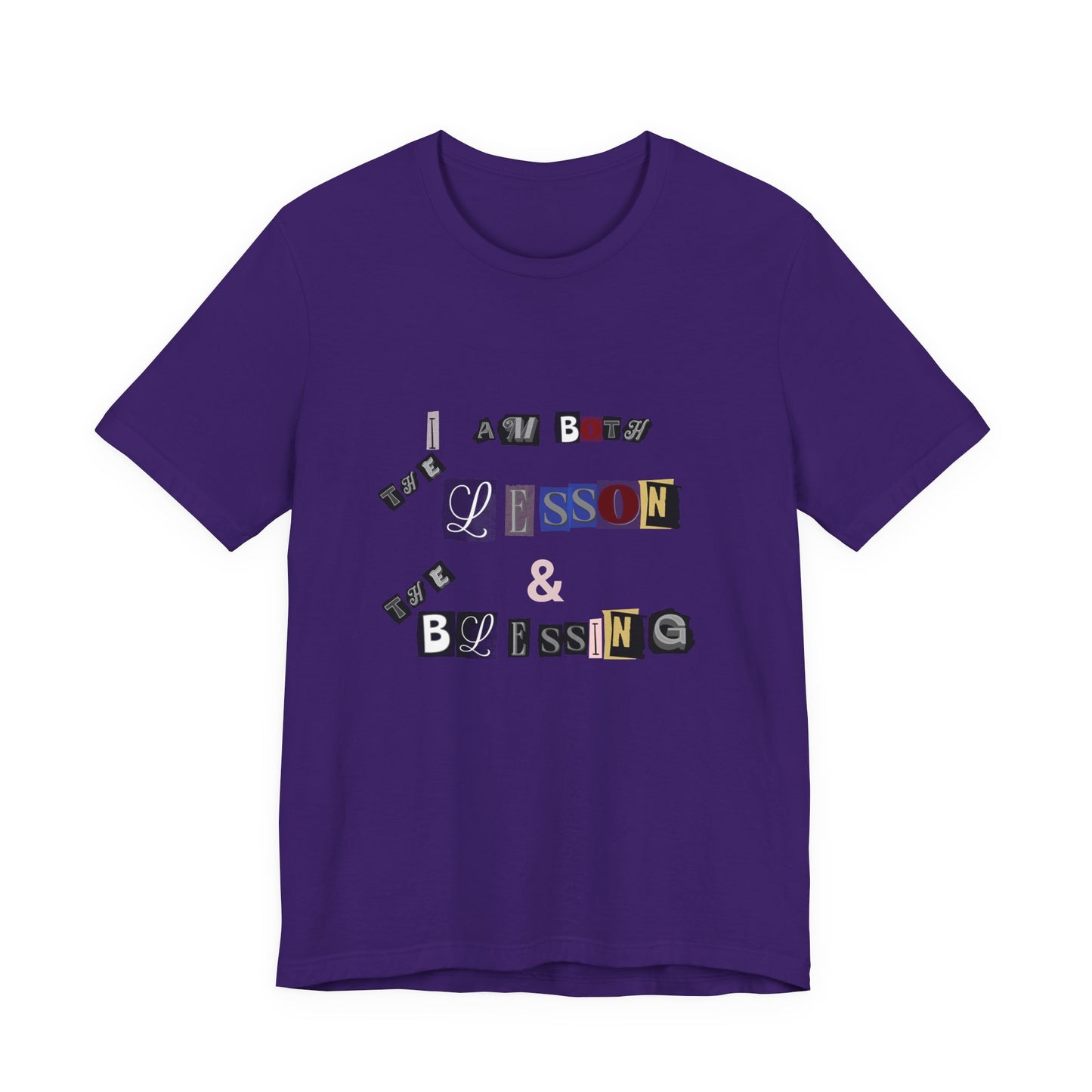 Power of Words Motivational Tee-- Lesson and Blessing