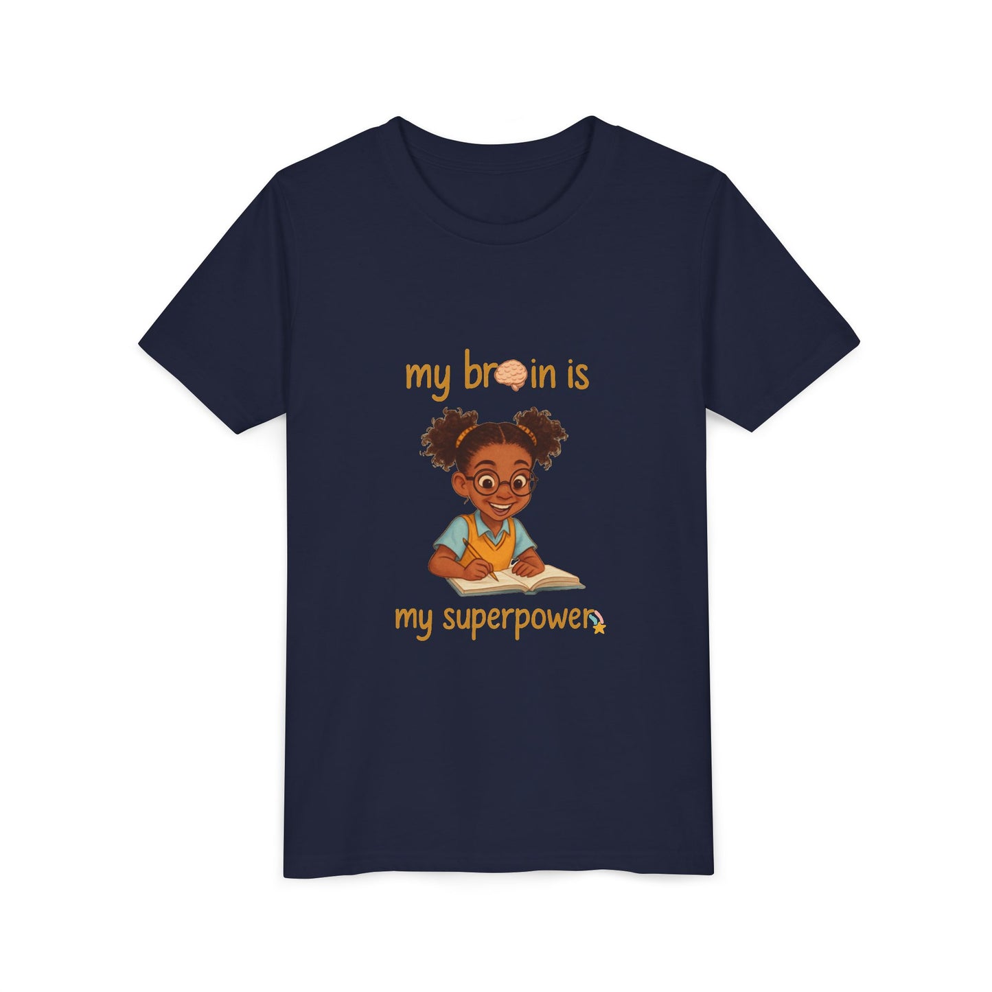 Youth Tee - Black Girl Empowerment Top, Confidence T-Shirt