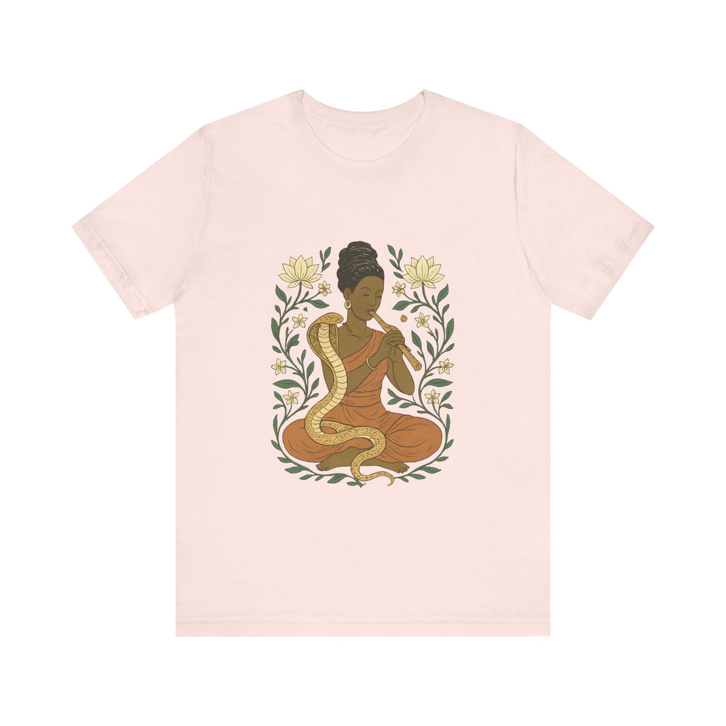 🐍 Snake Charmer Meditative Tee – Flow. Transform. Align.