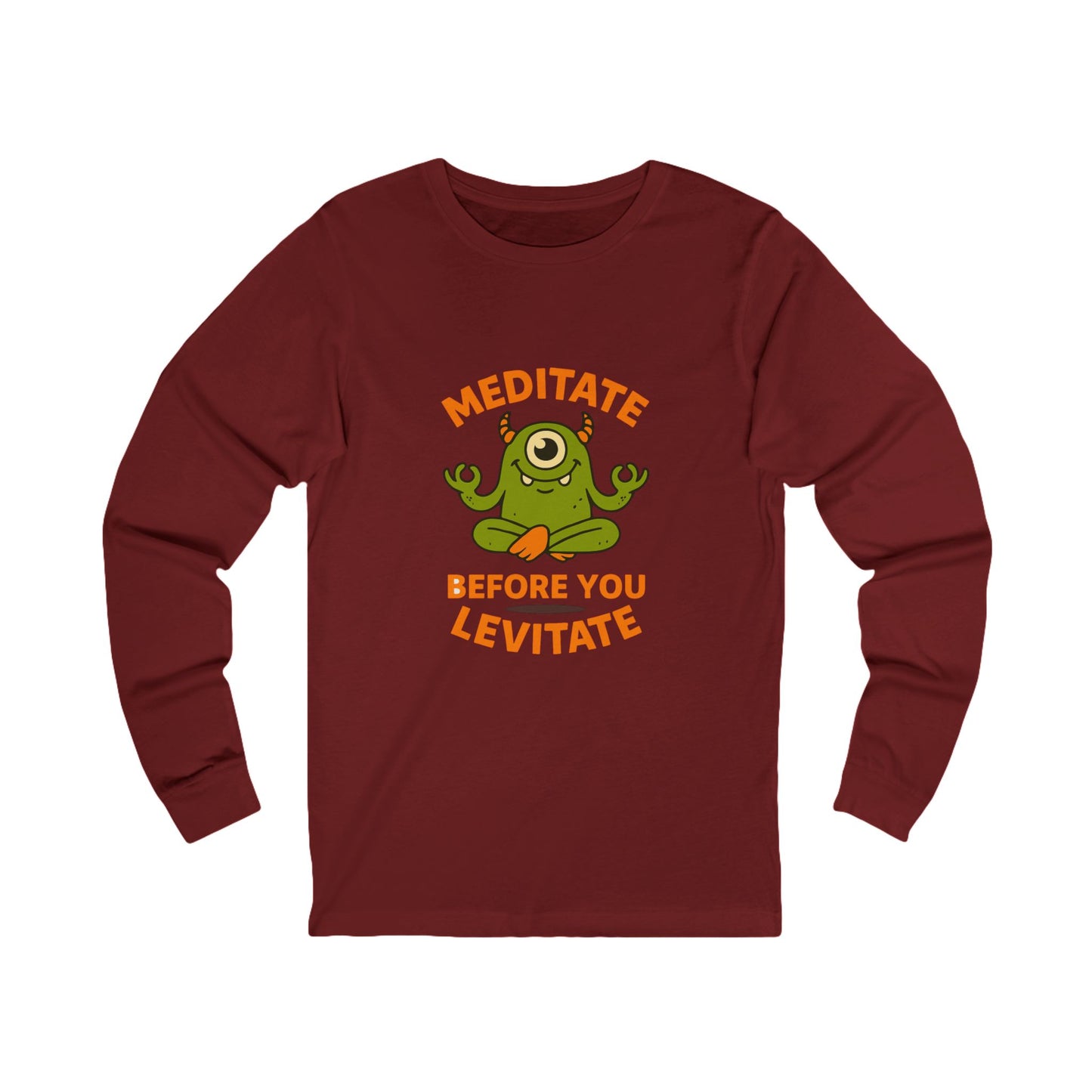 Meditate Before You Levitate Halloween Long Sleeve Tee