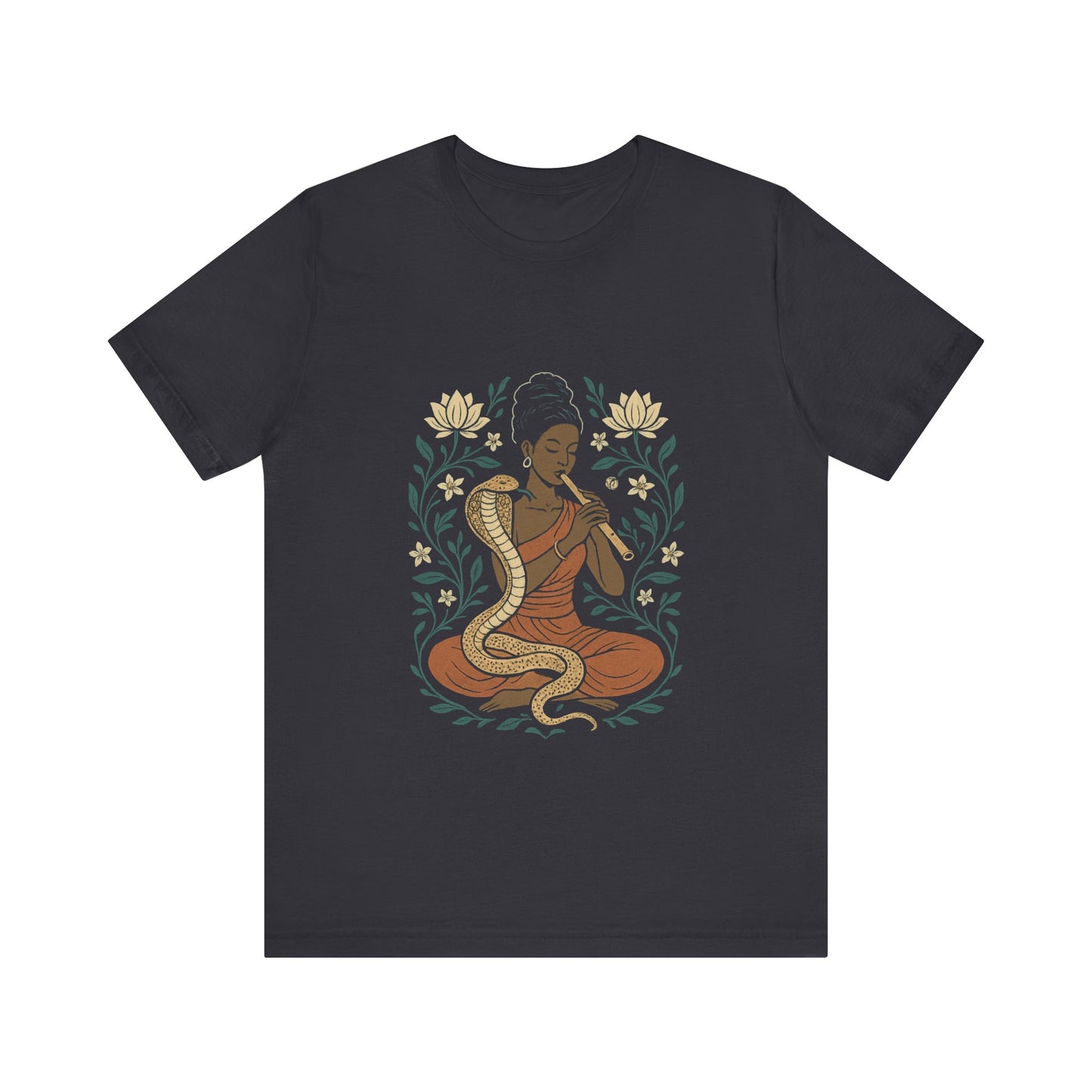 🐍 Snake Charmer Meditative Tee – Flow. Transform. Align.