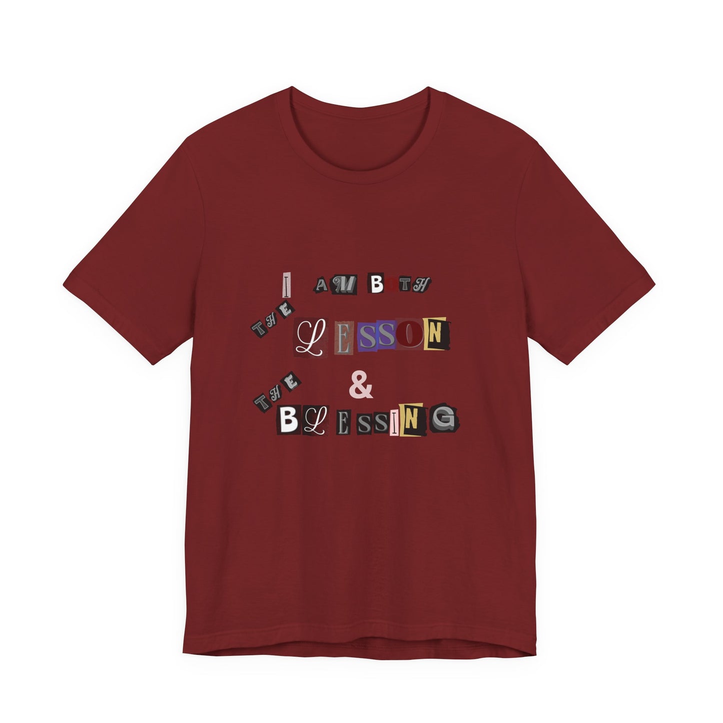 Power of Words Motivational Tee-- Lesson and Blessing