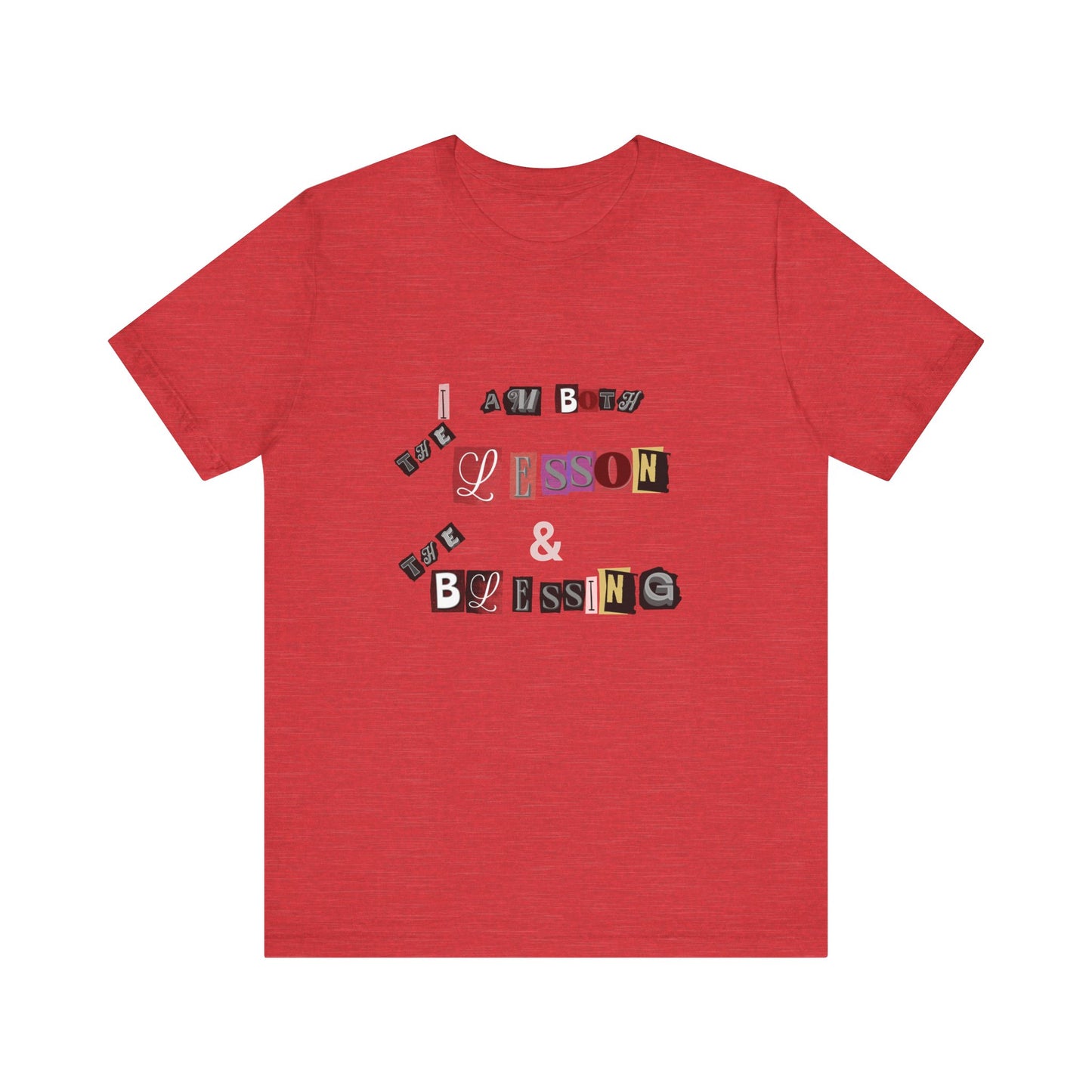 Power of Words Motivational Tee-- Lesson and Blessing