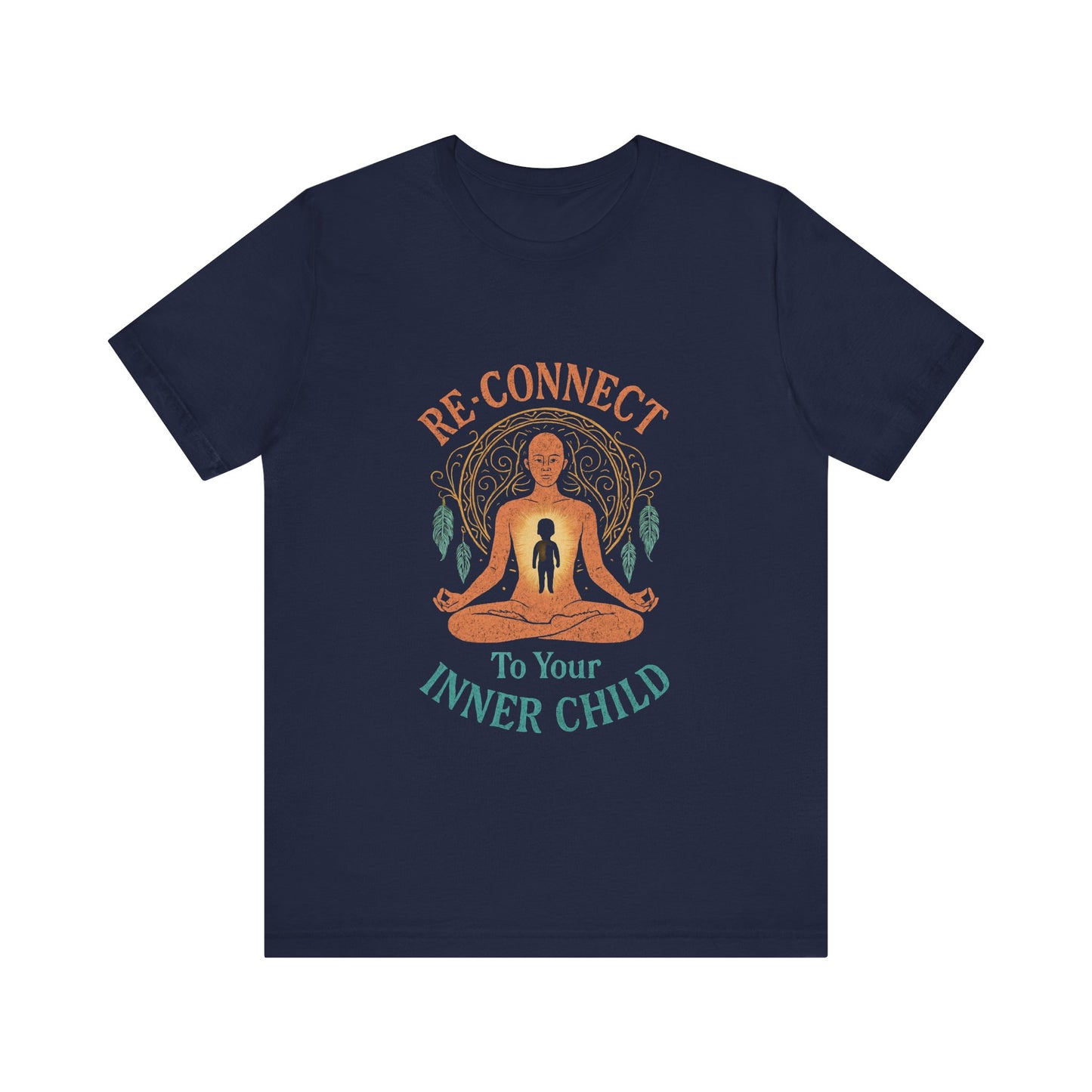 Re-Connect To Your Inner Child T-Shirt Unisex Short Sleeve Tee | Mindfulness Self-Care Graphic Shirt
