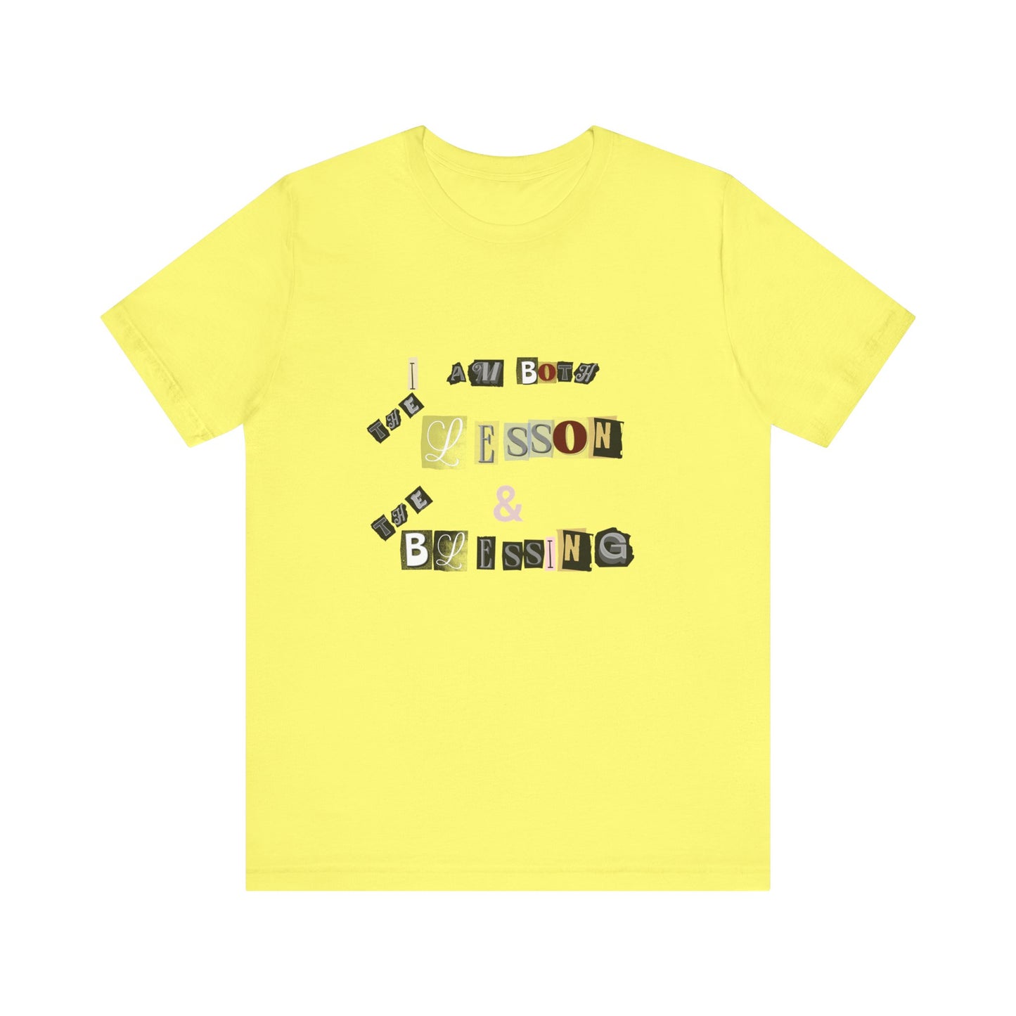 Power of Words Motivational Tee-- Lesson and Blessing