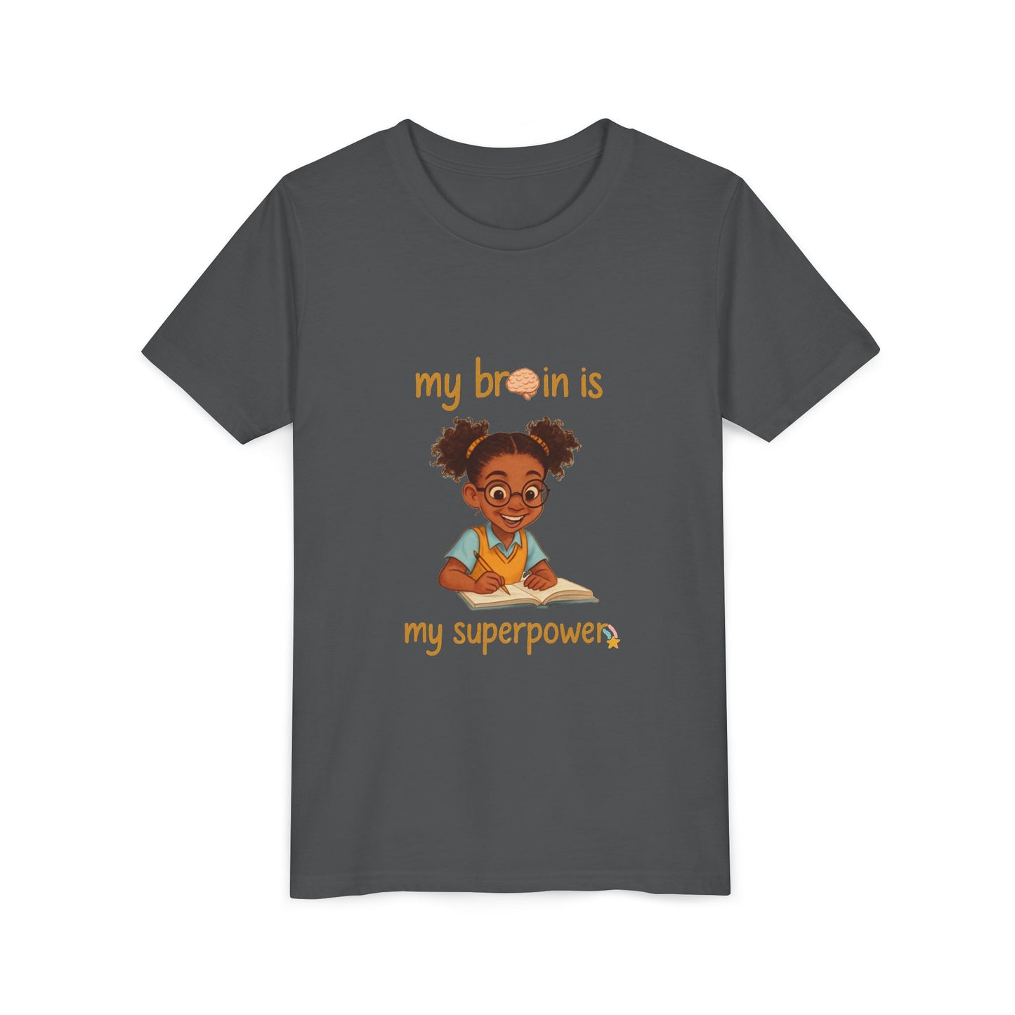 Youth Tee - Black Girl Empowerment Top, Confidence T-Shirt