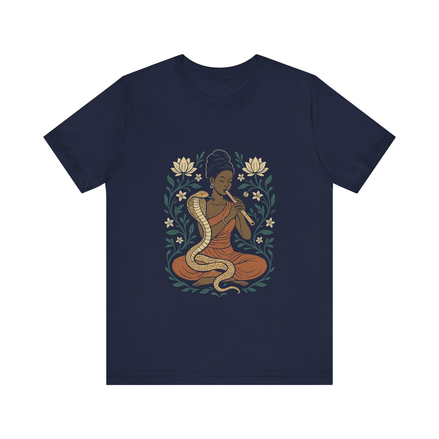 🐍 Snake Charmer Meditative Tee – Flow. Transform. Align.
