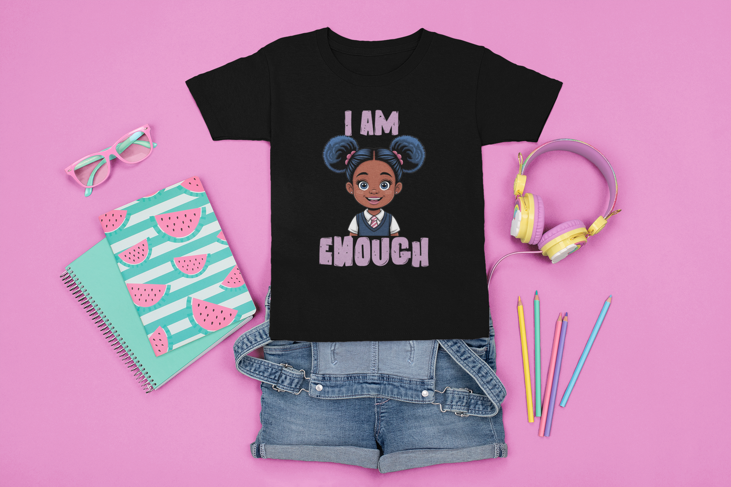 Black Girl Magic Youth T-Shirt – Empowering Melanin Pride Tee Shirts for Kids