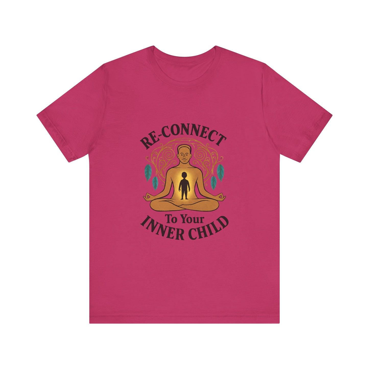 Re-Connect To Your Inner Child T-Shirt Unisex Short Sleeve Tee | Mindfulness Self-Care Graphic Shirt